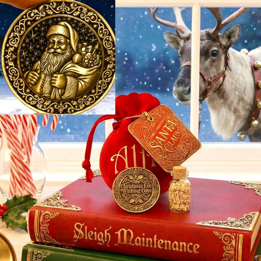 HONORARY ELF™ Coin- Christmas Eve Wishing Coin | Official Christmas keepsake - The Mossy Hare Honorary Elf™ Collection __etsy:7427422526