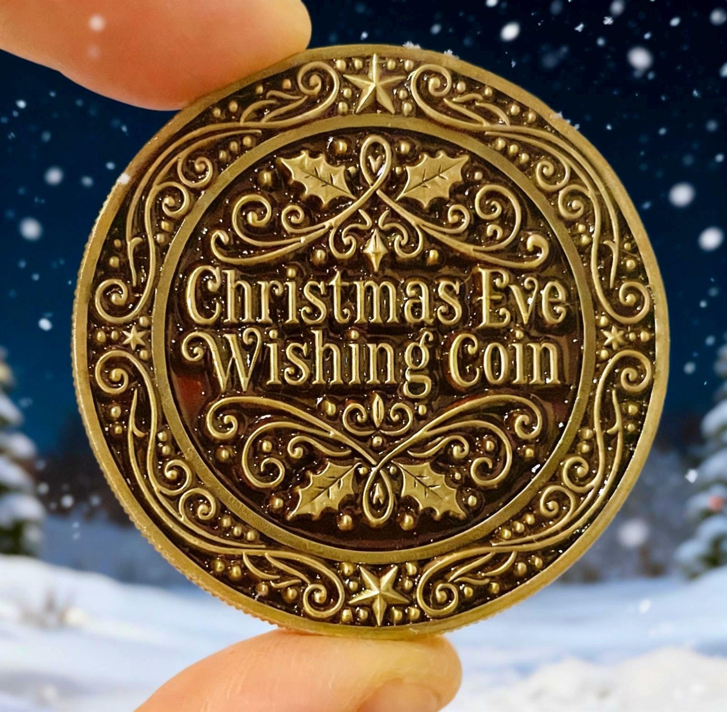 HONORARY ELF™ Coin- Christmas Eve Wishing Coin | Official Christmas keepsake - The Mossy Hare Honorary Elf™ Collection __etsy:7474932073
