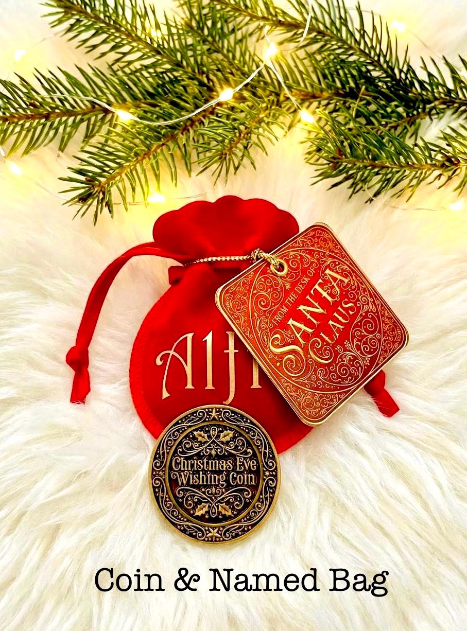 HONORARY ELF™ Coin- Christmas Eve Wishing Coin | Official Christmas keepsake - The Mossy Hare Honorary Elf™ Collection __etsy:7475366165
