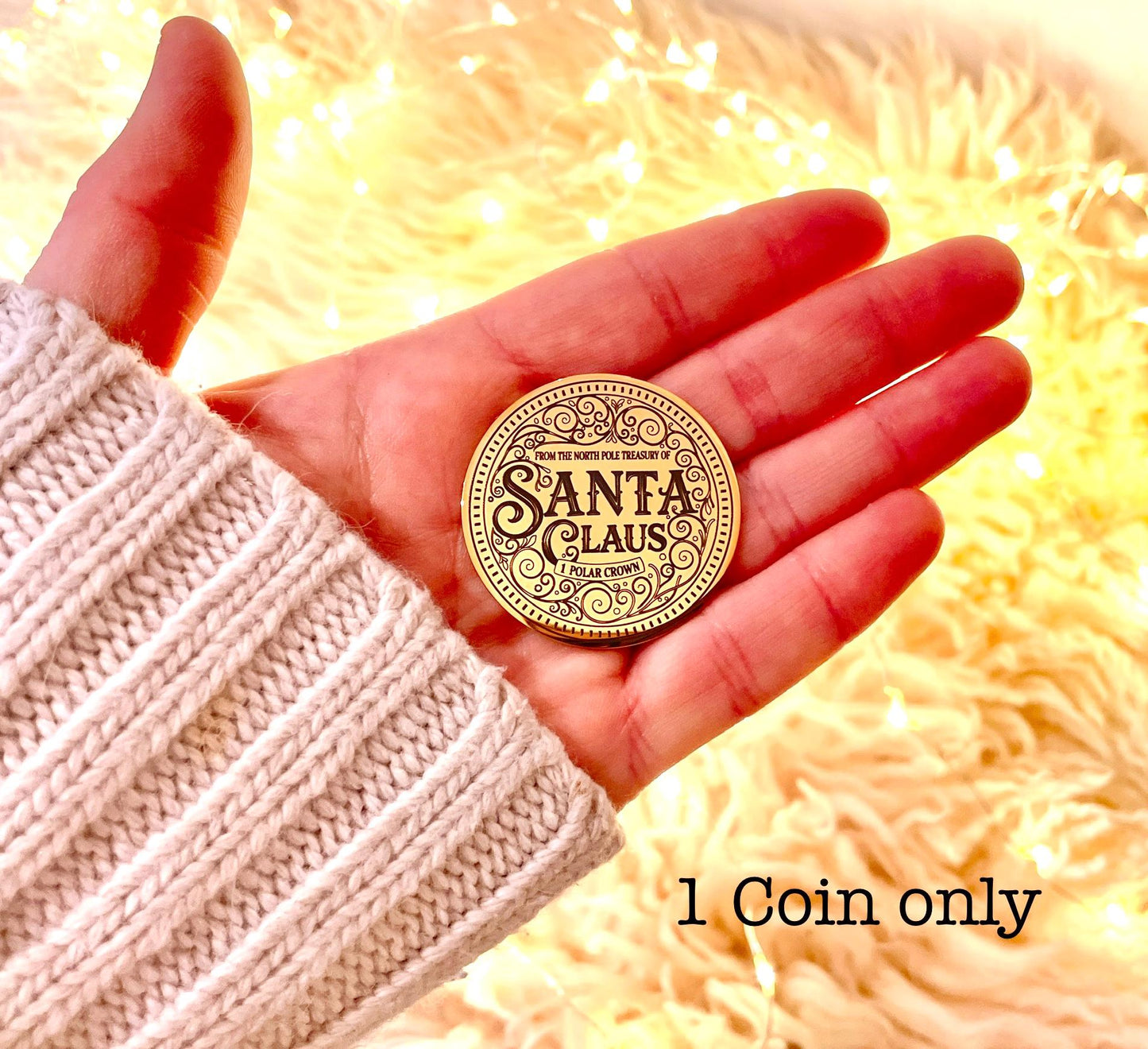 HONORARY ELF ™ Collection Coin- ‘Thank You For The Milk & Cookies’ keepsake Coin. Leave on Santa’s treat plate to be found in the morning