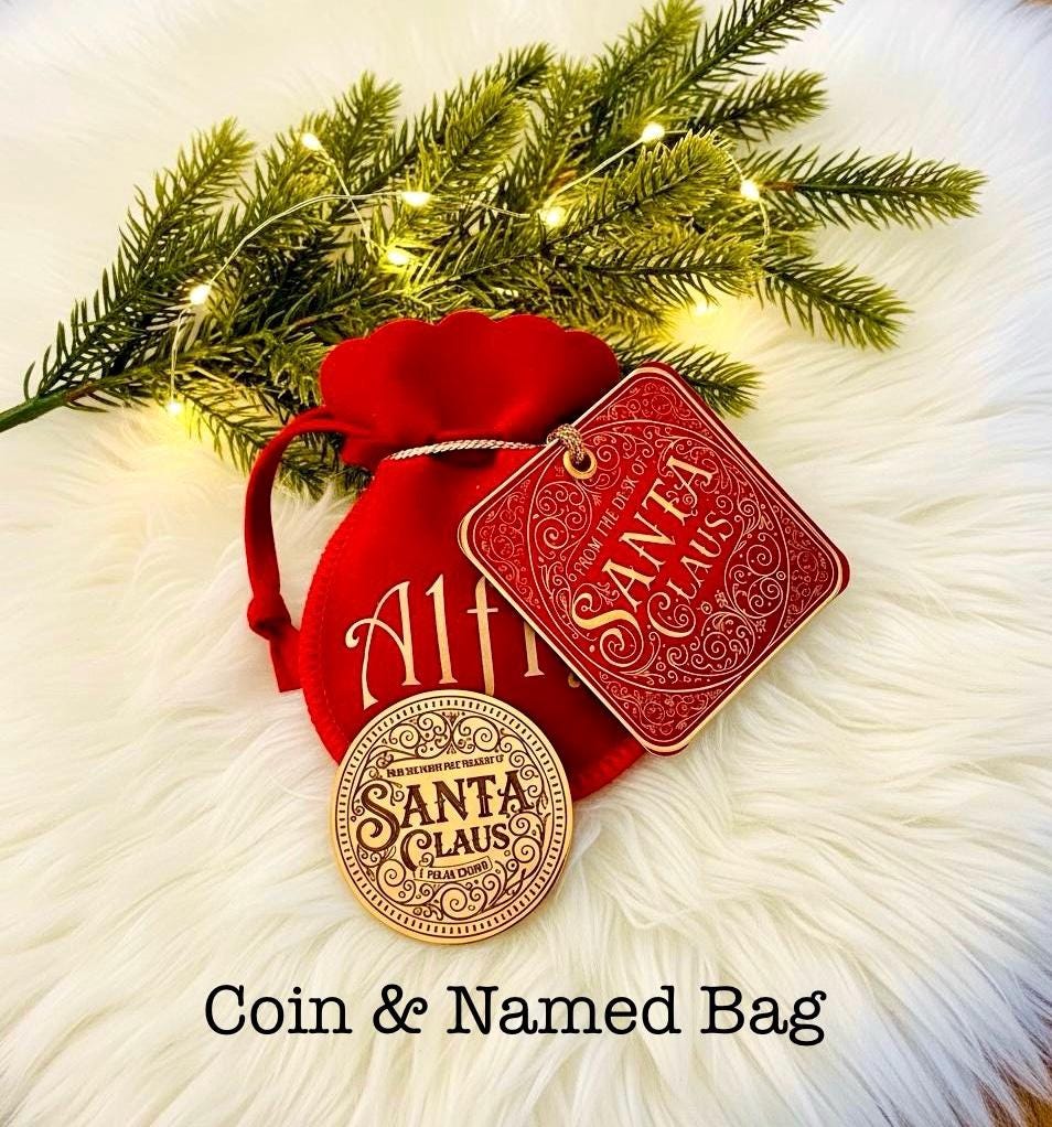 HONORARY ELF ™ Collection Coin- ‘Thank You For The Milk & Cookies’ keepsake Coin. Leave on Santa’s treat plate to be found in the morning