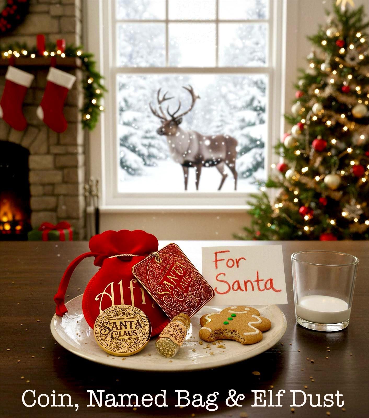 HONORARY ELF ™ Collection Coin- ‘Thank You For The Milk & Cookies’ keepsake Coin. Leave on Santa’s treat plate to be found in the morning