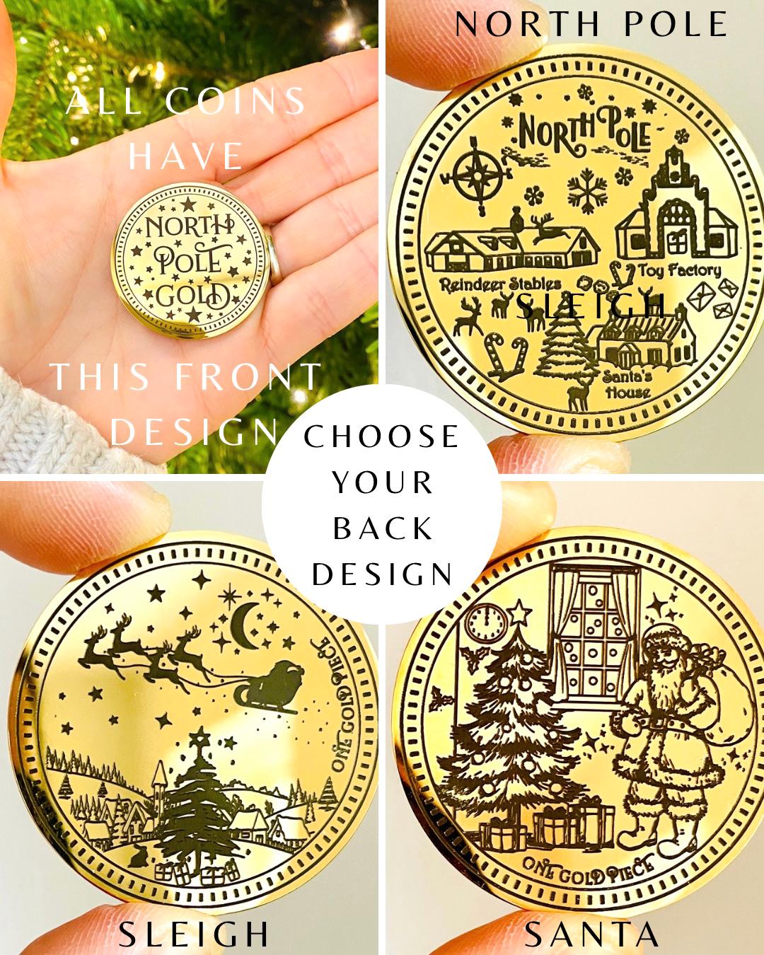 Honorary Elf™ Collection-  Santa’s Gold Coin:  Stocking Filler, Christmas Eve Box Filler Keepsake! Lapland North Pole.