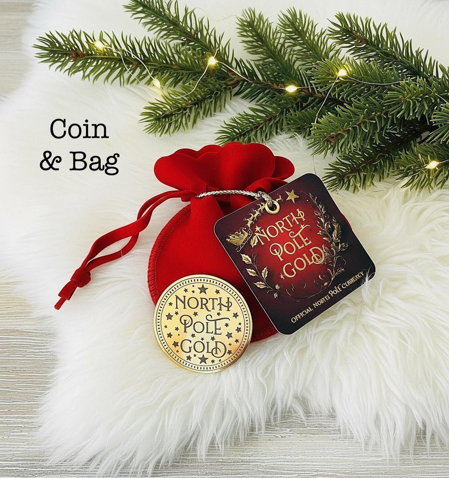 Honorary Elf™ Collection-  Santa’s Gold Coin:  Stocking Filler, Christmas Eve Box Filler Keepsake! Lapland North Pole.