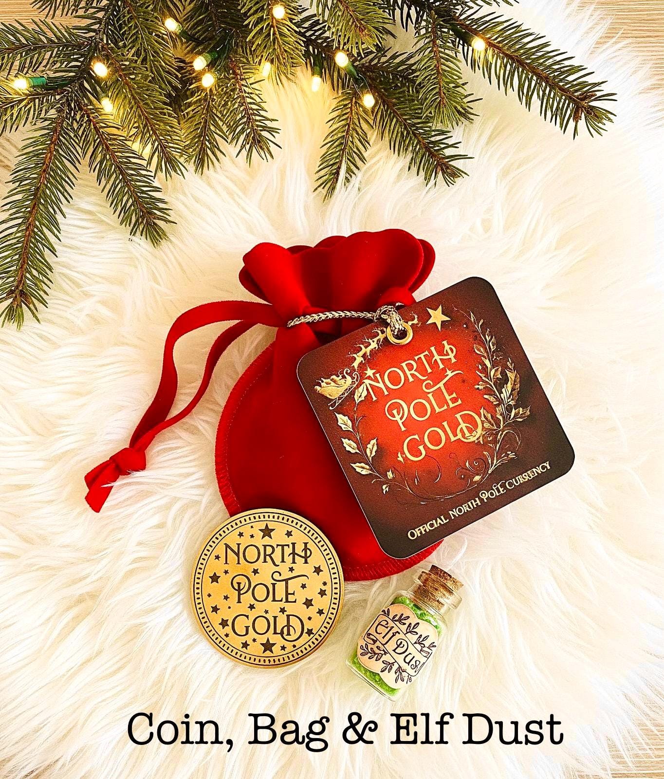 Honorary Elf™ Collection-  Santa’s Gold Coin:  Stocking Filler, Christmas Eve Box Filler Keepsake! Lapland North Pole.