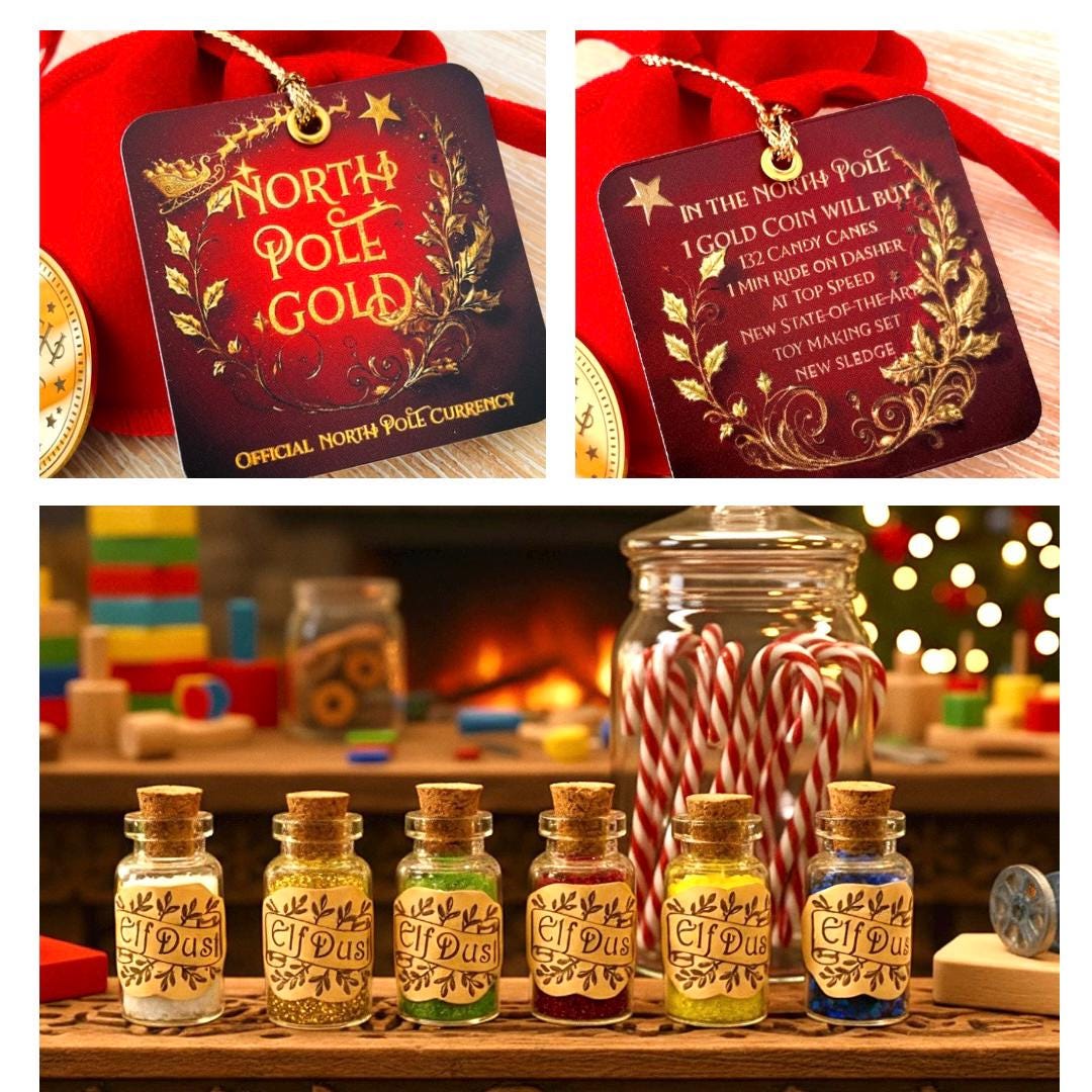Honorary Elf™ Collection-  Santa’s Gold Coin:  Stocking Filler, Christmas Eve Box Filler Keepsake! Lapland North Pole.