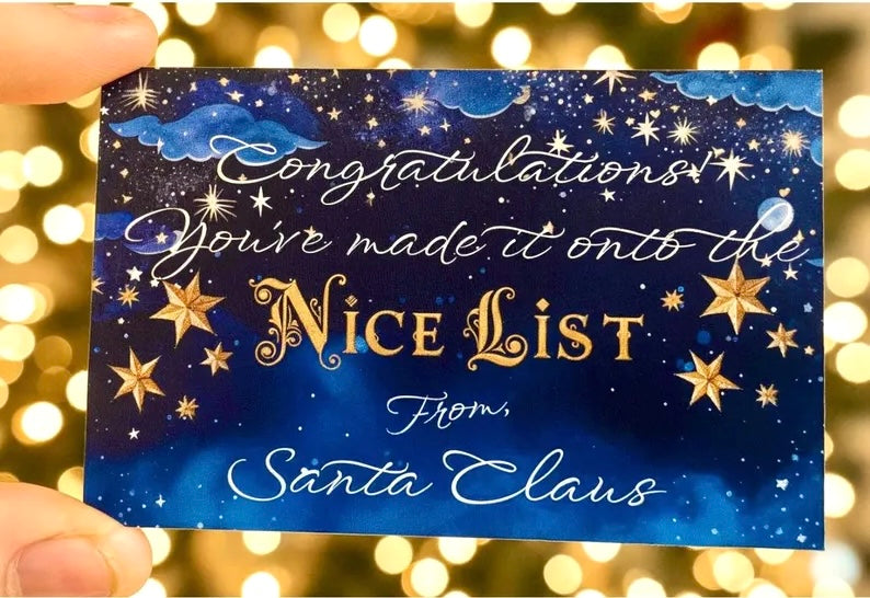 I Met Santa Grotto Nice List Certificates