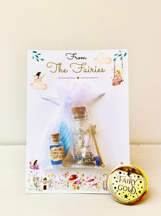 Dummy Fairy Gift Set: Letter, Fairy Dust, Wand & Keepsakes