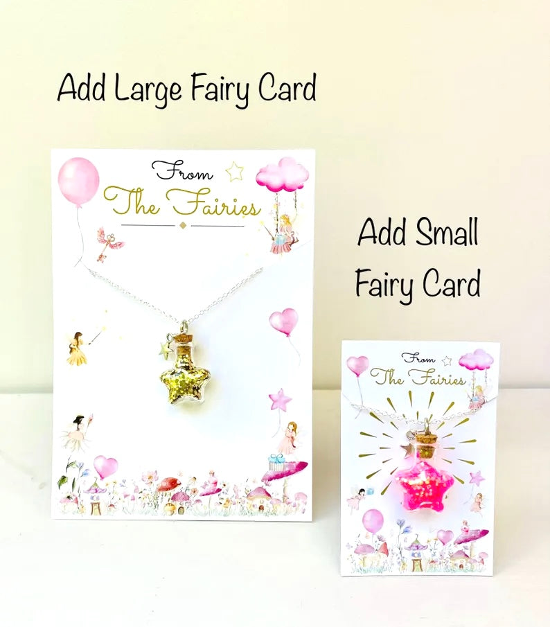 Fairy Dust Bottle Necklaces- Fairy Party Bag Fillers, Fairy Dust Necklace, Fairy Gift Fairy Gift for Fairy Party Bags mini Fairy Dust bottle