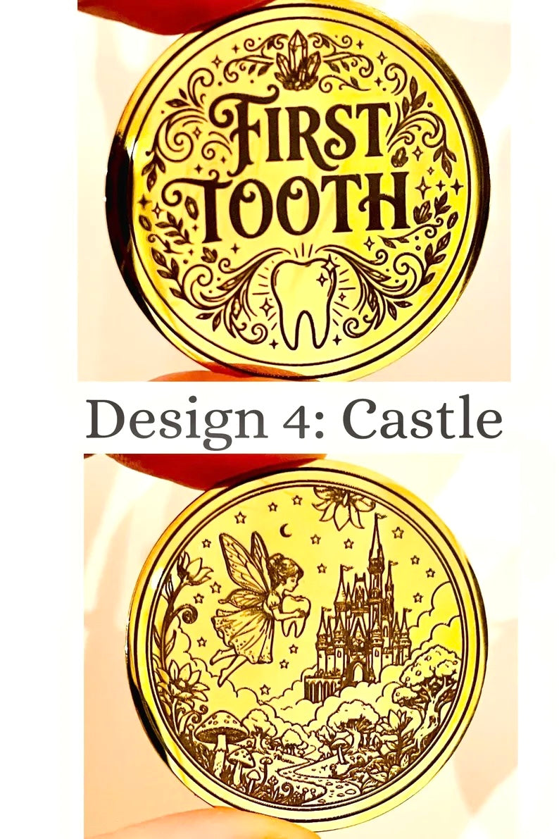 SUPERHERO FIRST Tooth Fairy Medal and Tooth Fairy Letter with Tooth Fairy Gold Coin. Boys First Tooth Fairy Kit. 1st Tooth Fairy Dust