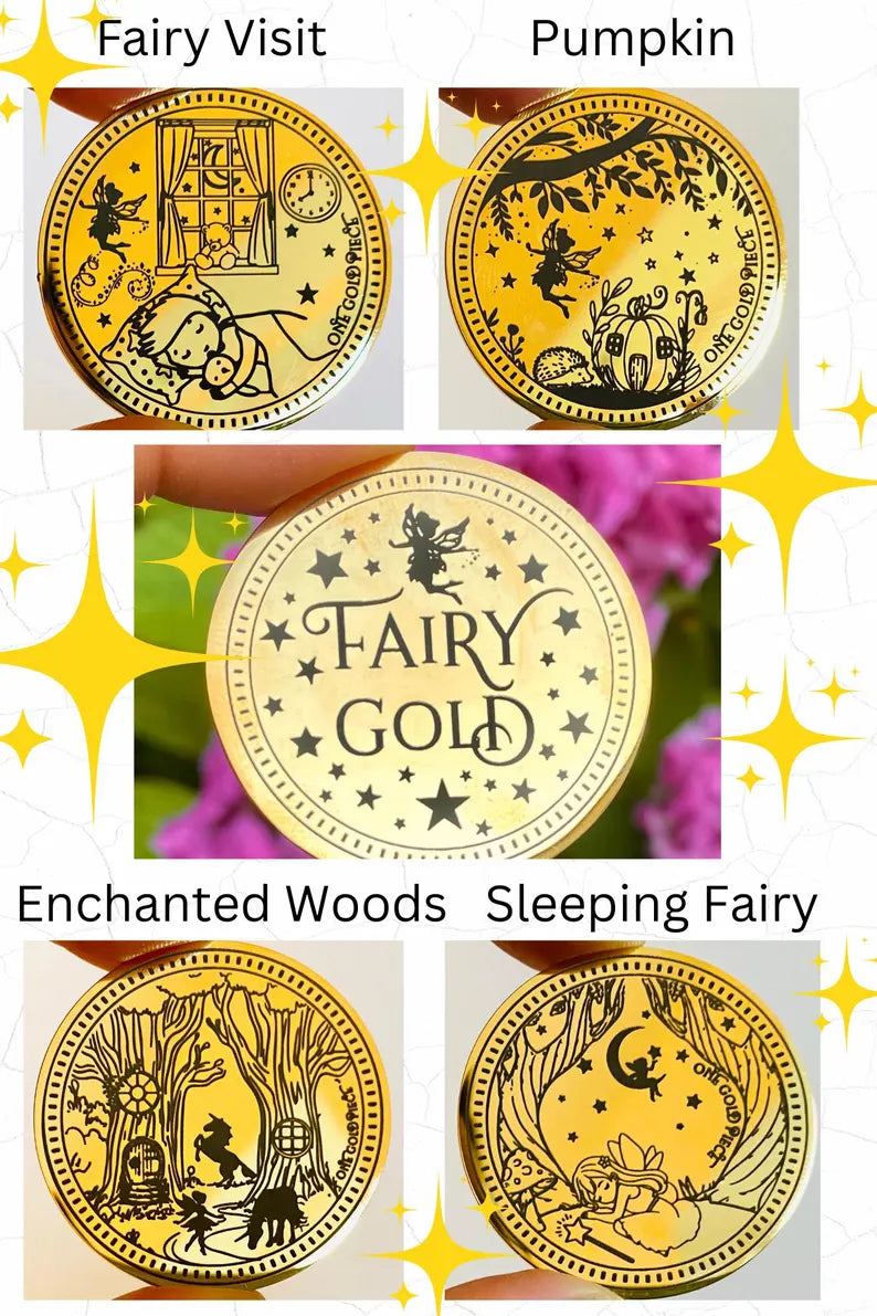 Tooth Fairy Bracelet Fairy Gift & Letter! Party Bag Fillers, Fairy Gift Fairy for Fairy Party Bags! Tooth Fairy Letter and Gift! First Tooth Gold Coin