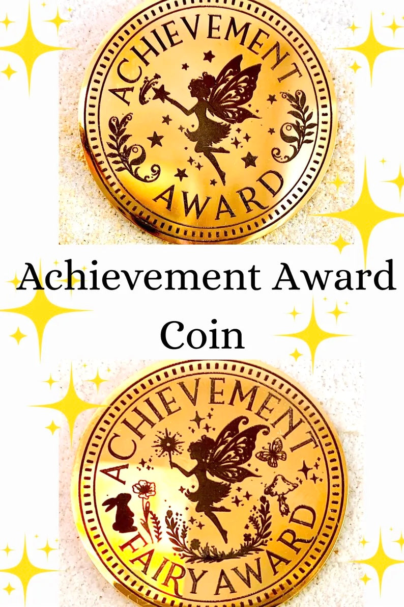 FAIRY FRIEND or KINDNESS Gold Coin & Certificate! Fairy Reward for Fairy Penpal, Fairy Letters, Good Behaviour Gift! Tooth Fairy Gold Coin
