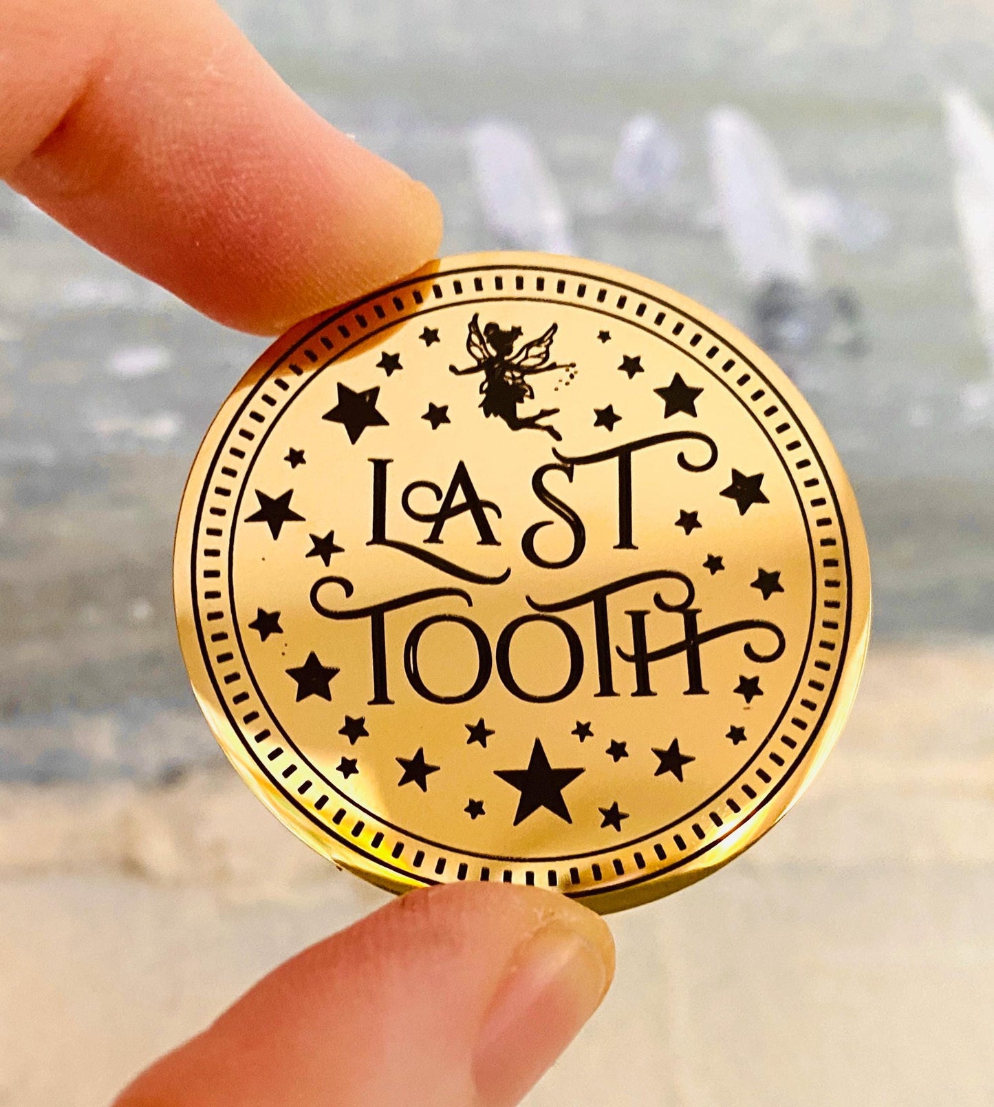 Last Tooth Fairy Gold COIN & LETTER | Final Milk Tooth Keepsake Gift __etsy:6445416830