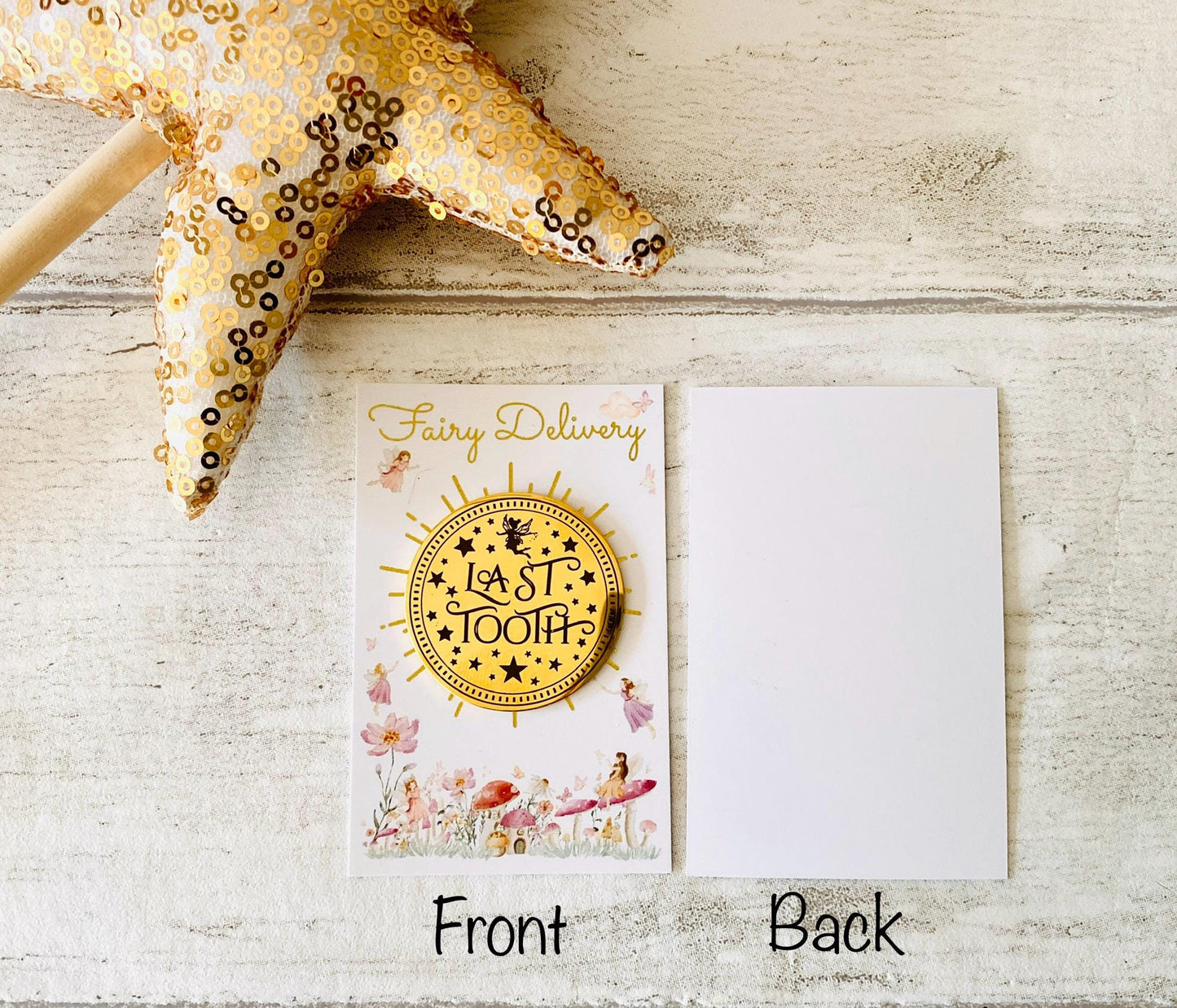 Last Tooth Fairy Gold COIN & LETTER | Final Milk Tooth Keepsake Gift __etsy:6656150390