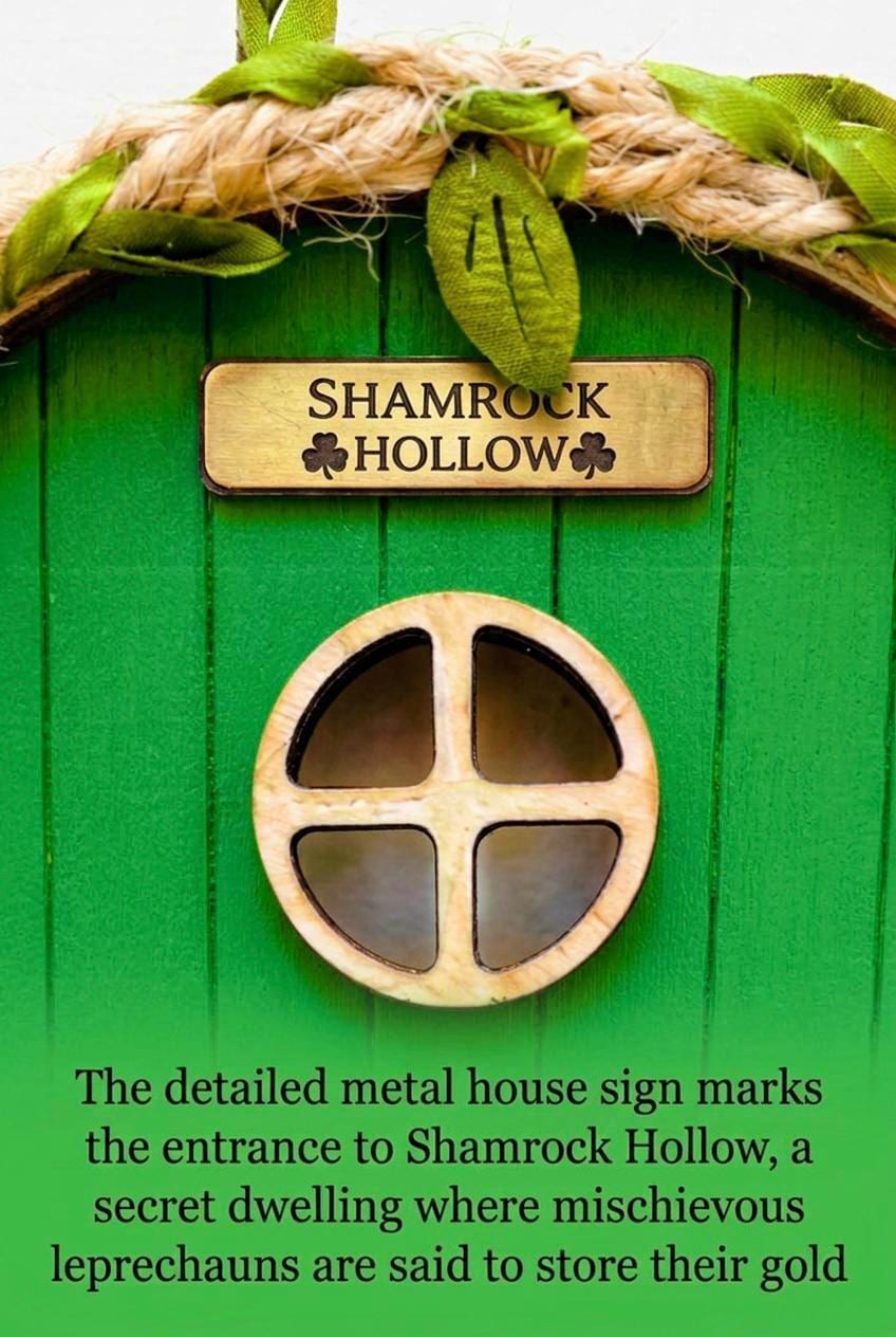 Leprechaun Home with Ladder! Add this Leprechaun Door to your St Patrick’s Day Decor! Leprechaun Treasure __etsy:8147021389