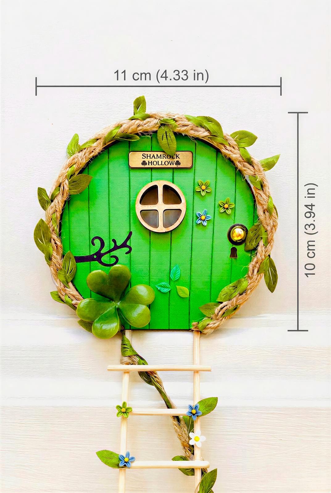 Leprechaun Home with Ladder! Add this Leprechaun Door to your St Patrick’s Day Decor! Leprechaun Treasure __etsy:8147002161