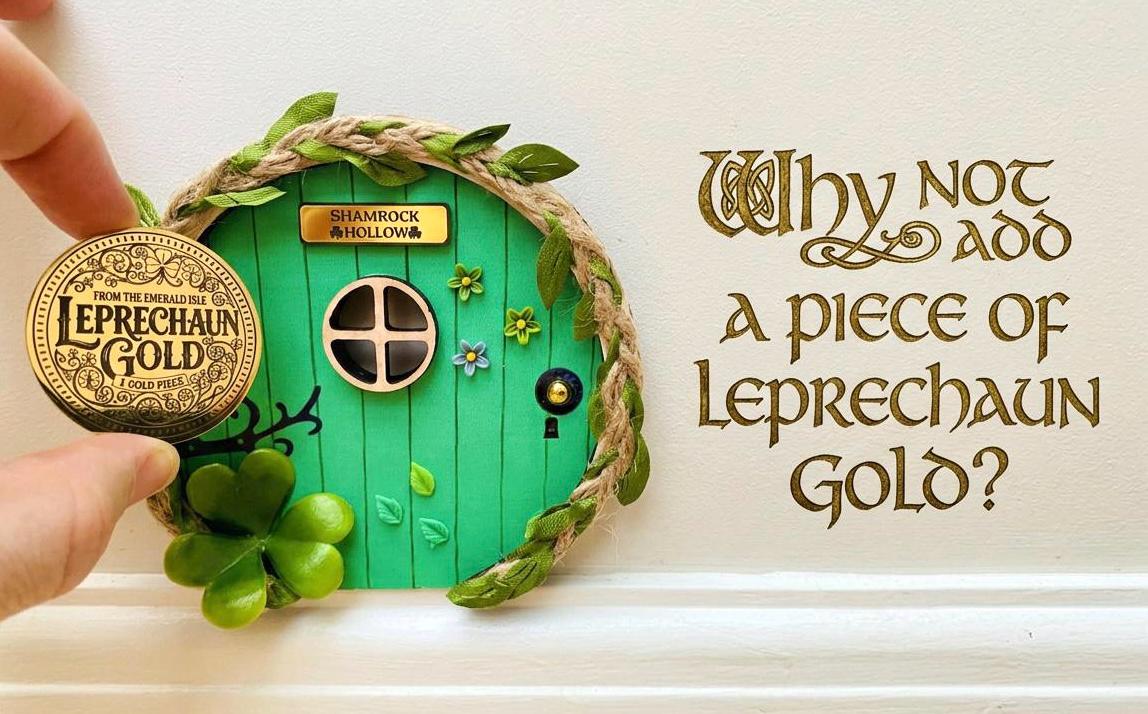 Leprechaun Home with Ladder! Add this Leprechaun Door to your St Patrick’s Day Decor! Leprechaun Treasure __etsy:8099096636