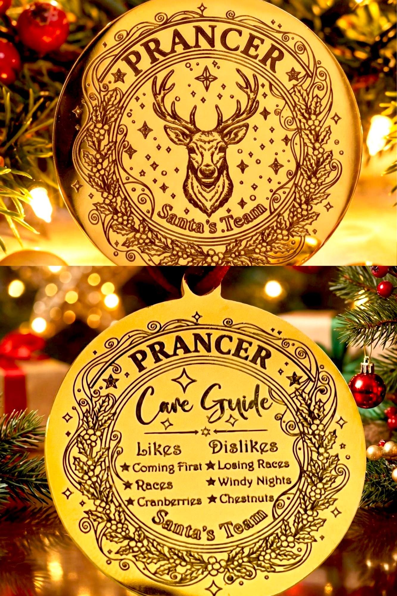 Lost REINDEER TAG- Santa’s Reindeer lost their Metal tag whilst visiting! Christmas Eve Box filler Stocking Filler. Honorary Elf™ Collection