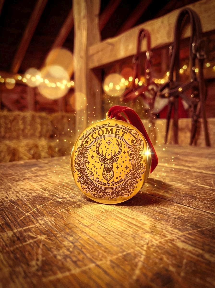 Lost REINDEER TAG- Santa’s Reindeer lost their Metal tag whilst visiting! Christmas Eve Box filler Stocking Filler. Honorary Elf™ Collection