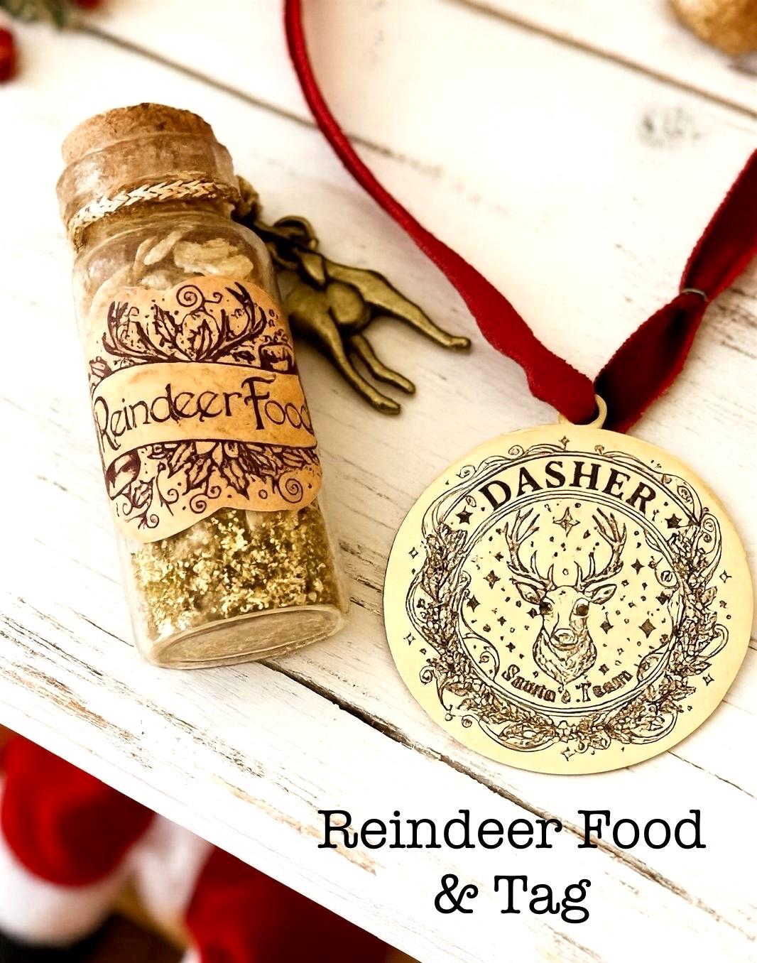 Lost REINDEER TAG- Santa’s Reindeer lost their Metal tag whilst visiting! Christmas Eve Box filler Stocking Filler. Honorary Elf™ Collection