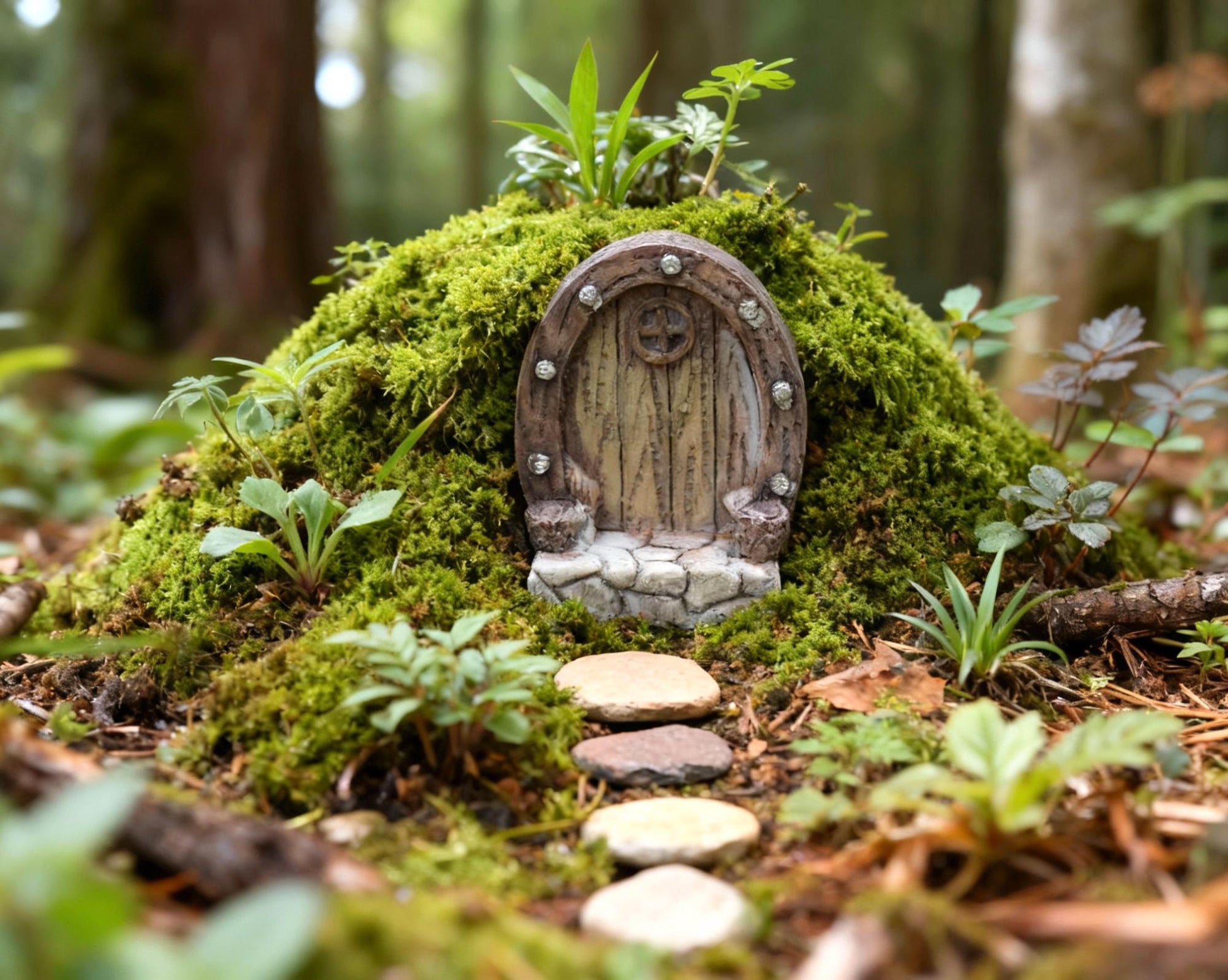 Miniature Fairy Doors for Fairy Garden Supplies. Mini resin doors for terrarium. Tiny DIY Fairy Garden Home.