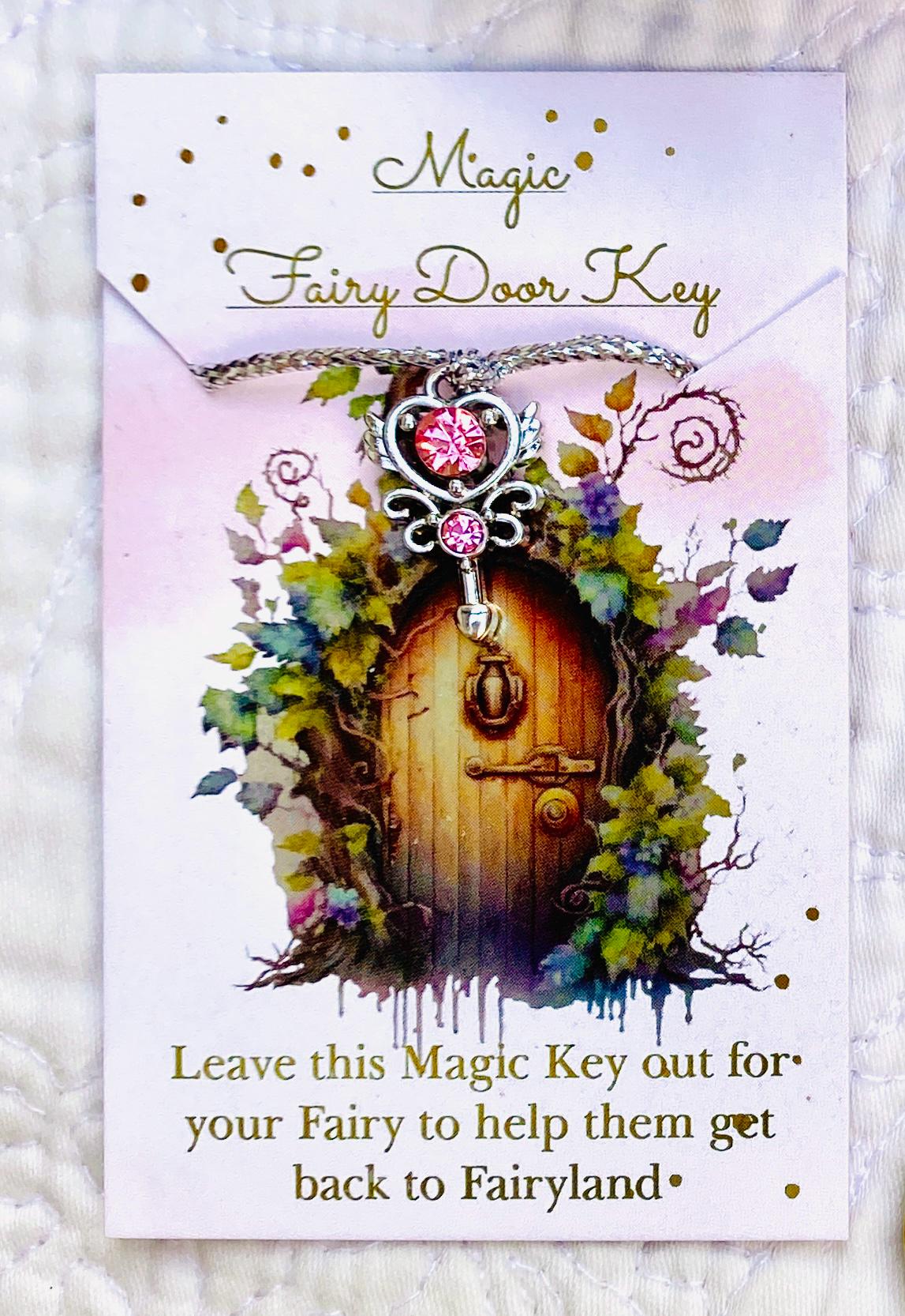 OPENING Fairy Doors - Fairy Bedroom Decor- perfect Fairy Birthday Gift! Fairy Door Key with Fairy Dust and Fairy Gold Coin.