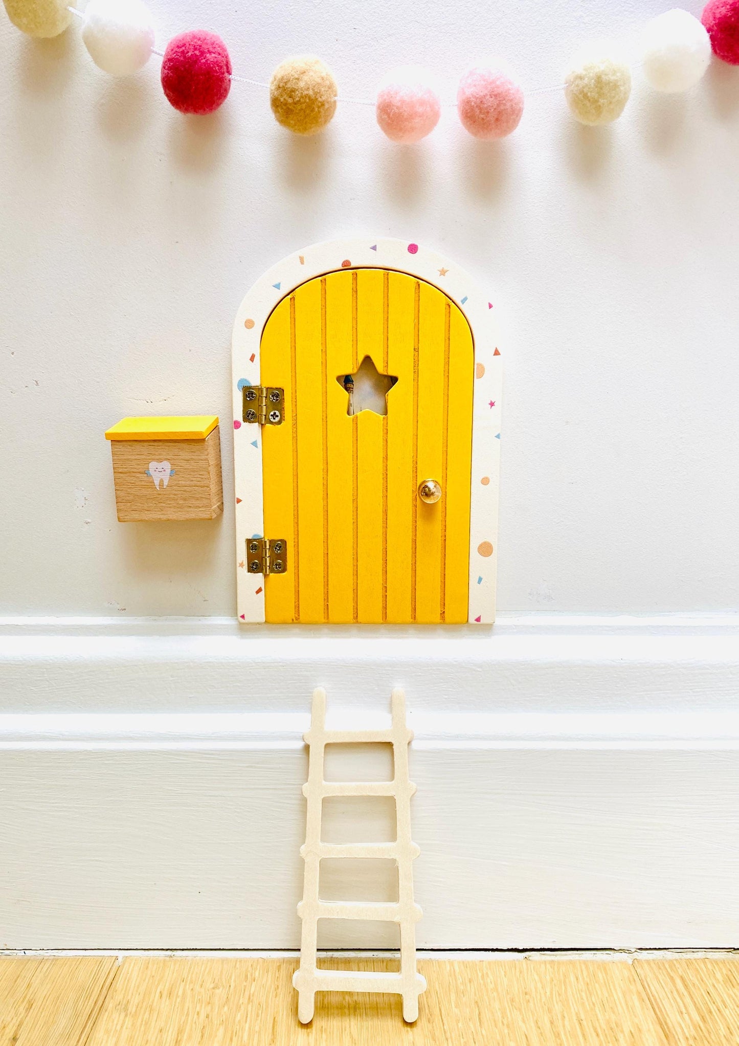 OPENING Fairy Doors - Fairy Bedroom Decor- perfect Fairy Birthday Gift! Fairy Door Key with Fairy Dust and Fairy Gold Coin.