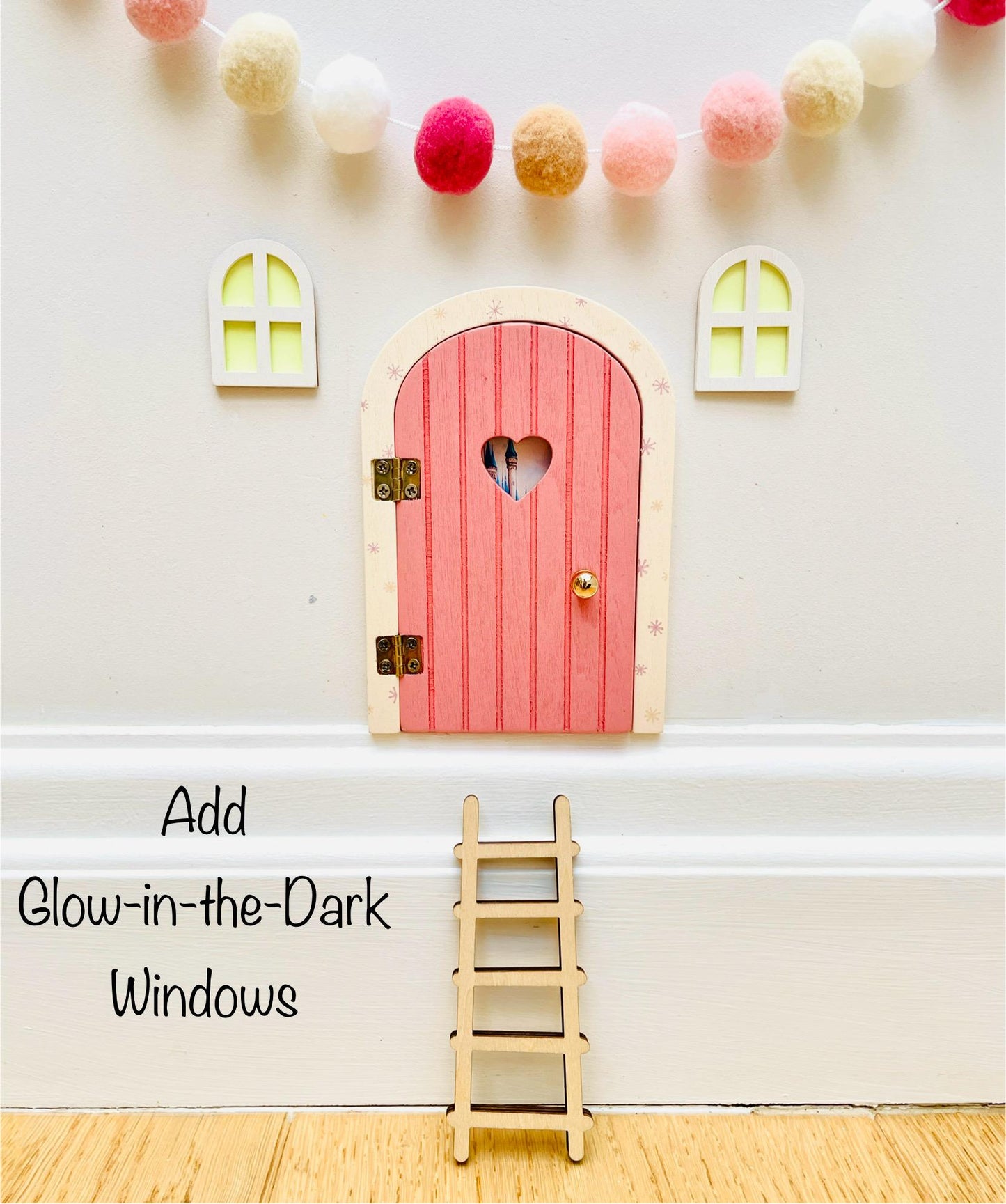 OPENING Fairy Doors - Fairy Bedroom Decor- perfect Fairy Birthday Gift! Fairy Door Key with Fairy Dust and Fairy Gold Coin.
