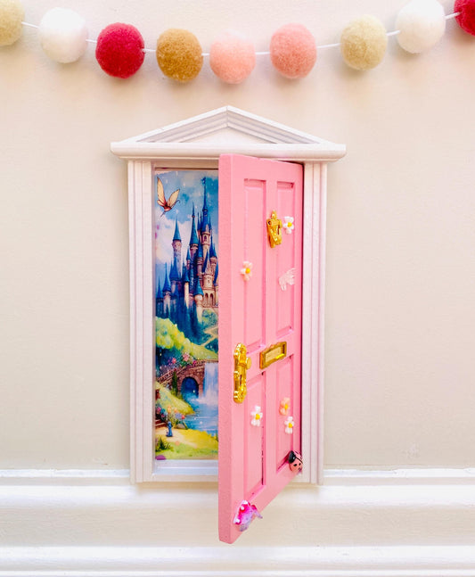 OPENING Fairy Doors -Fairy Bedroom Decor- perfect Fairy Birthday Gift! Wooden Fairy Door with Key, Fairy Dust and Fairy Gold Coin.