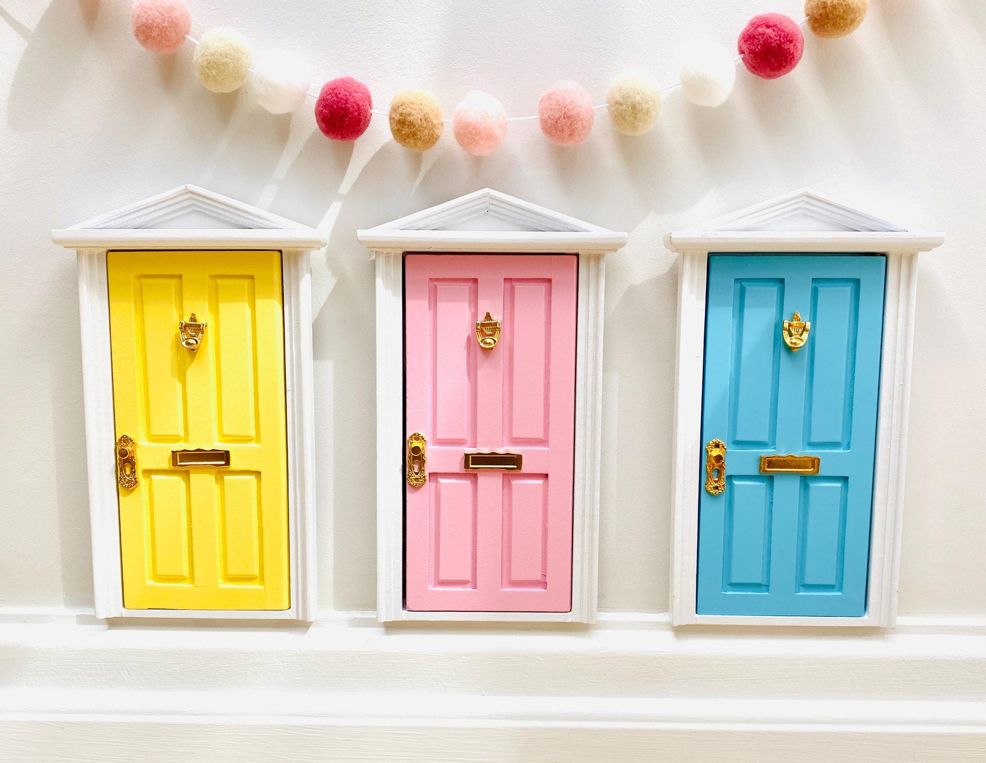 OPENING Fairy Doors -Fairy Bedroom Decor- perfect Fairy Birthday Gift! Wooden Fairy Door with Key, Fairy Dust and Fairy Gold Coin.