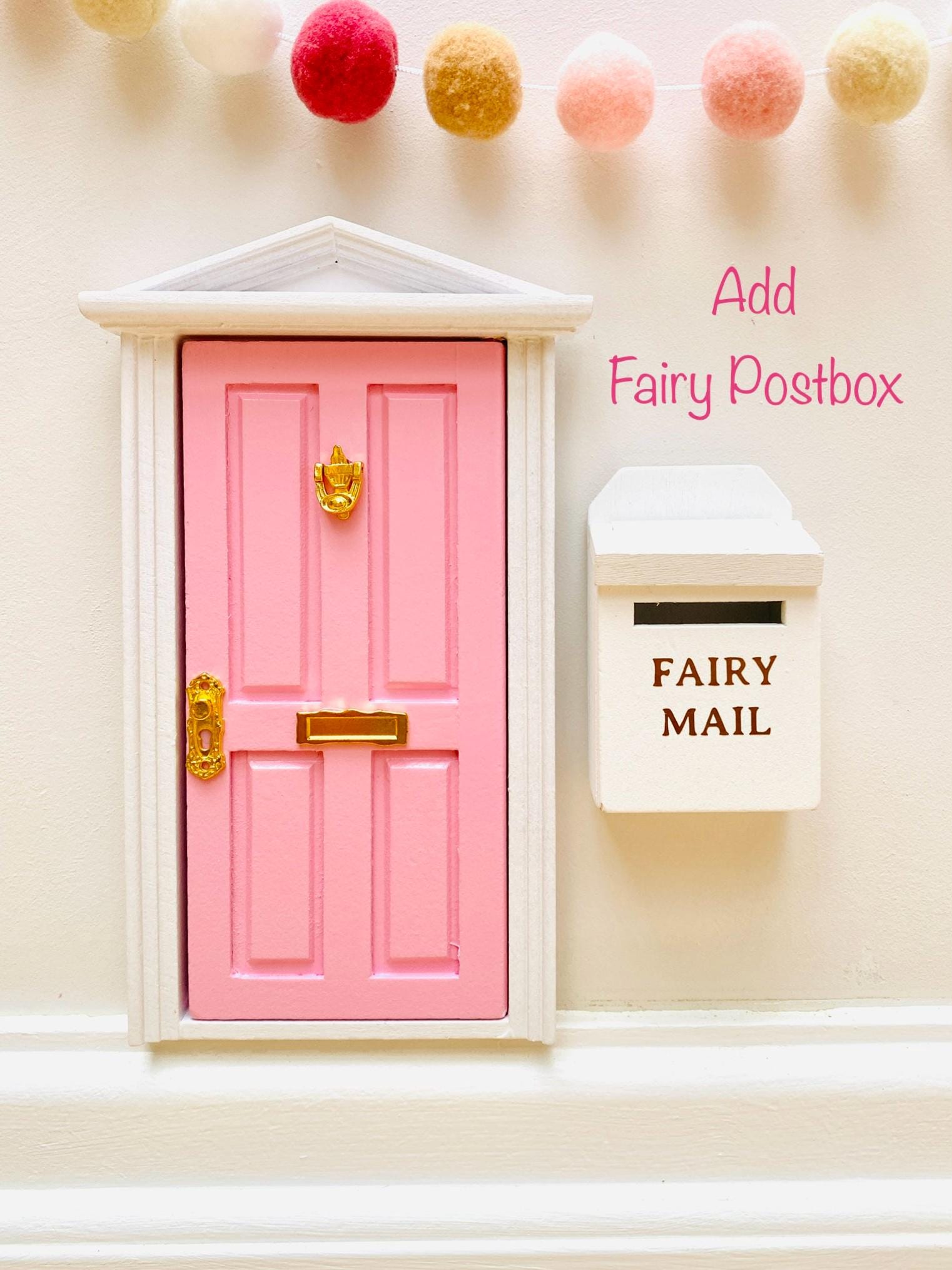 OPENING Fairy Doors -Fairy Bedroom Decor- perfect Fairy Birthday Gift! Wooden Fairy Door with Key, Fairy Dust and Fairy Gold Coin.