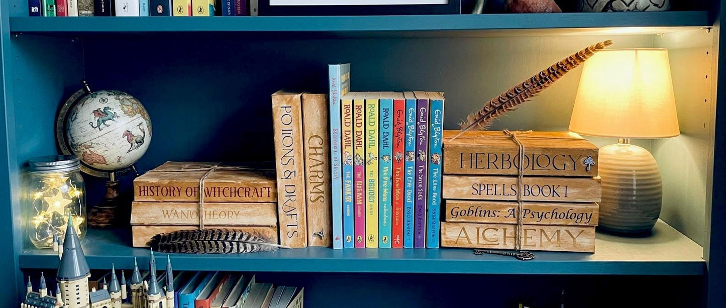 Old Spell Books & Wizard School Textbooks | Wizard bedroom decor | Fantasy Wedding Props __etsy:8157082818