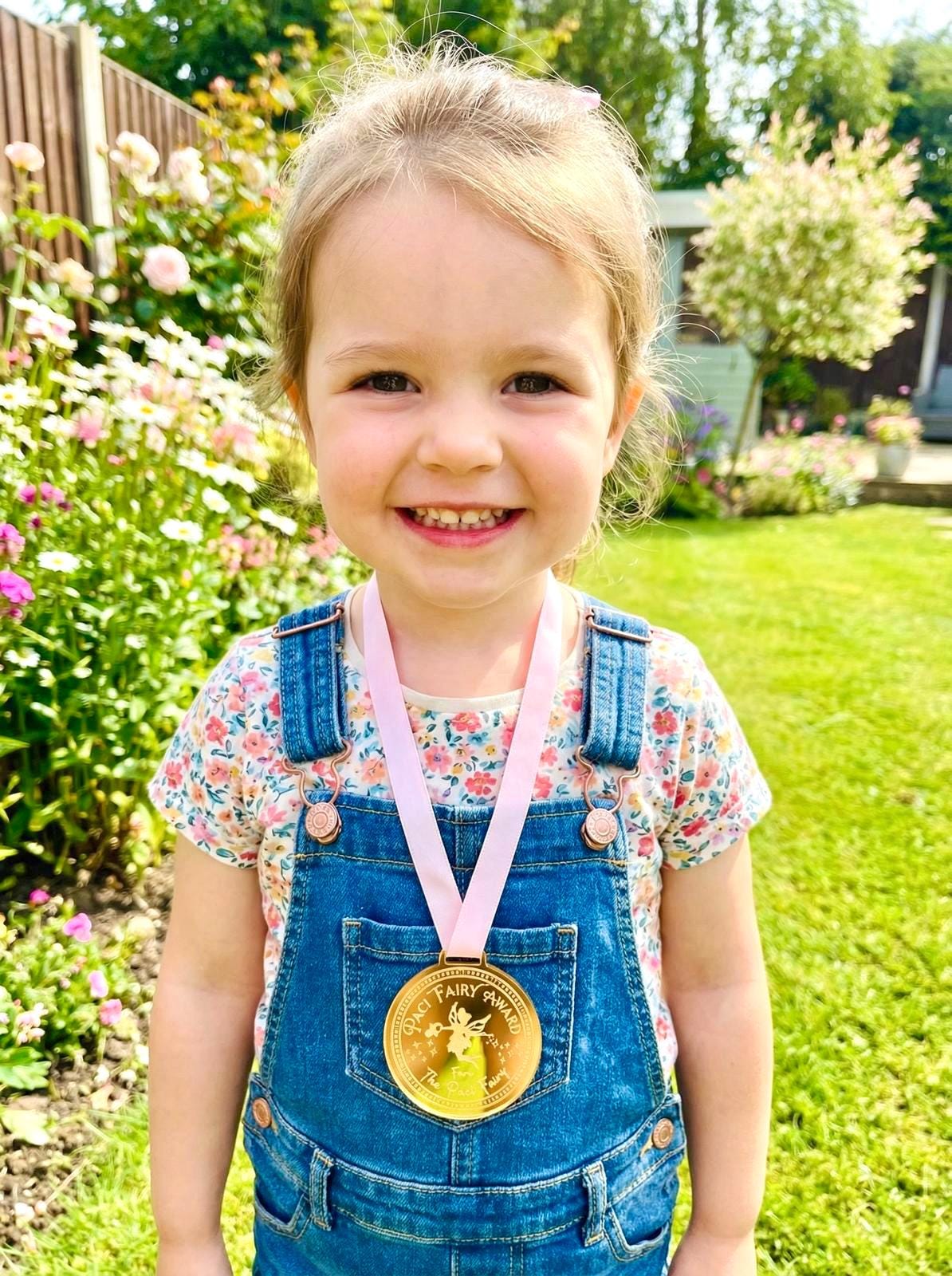 PACI Fairy MEDAL and Pacifier Fairy Letter! Paci Fairy Gift with Gold Coin and Fairy Dust (Binky Fairy Letter, Soother Fairy Letter). __etsy:7641340866
