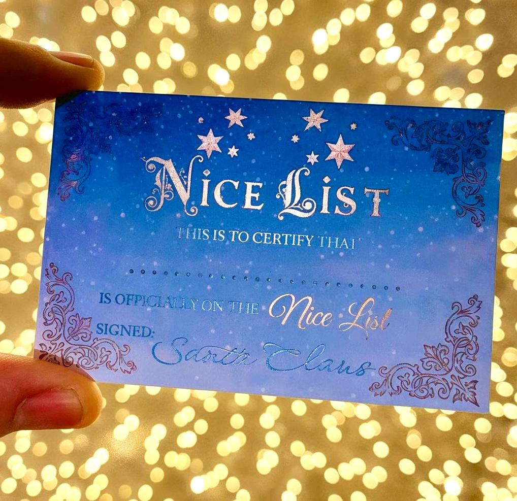 Santa Nice List Coin: HONORARY ELF™ Collection! Christmas Santa Coin for leaving as a Stocking Filler or Christmas Eve Box idea
