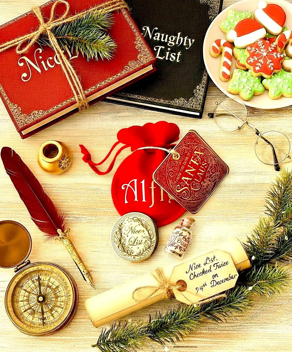 Santa Nice List Coin: HONORARY ELF™ Collection! Christmas Santa Coin for leaving as a Stocking Filler or Christmas Eve Box idea