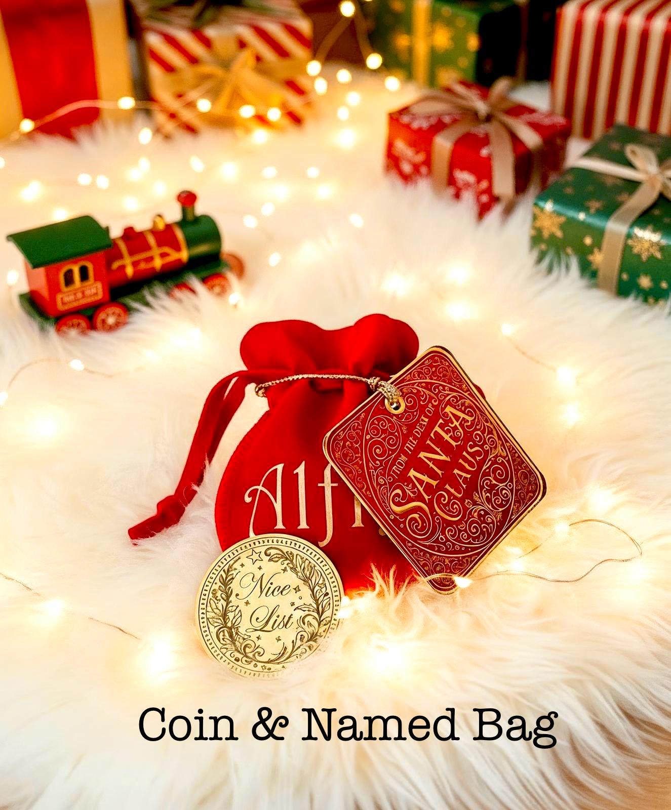 Santa Nice List Coin: HONORARY ELF™ Collection! Christmas Santa Coin for leaving as a Stocking Filler or Christmas Eve Box idea
