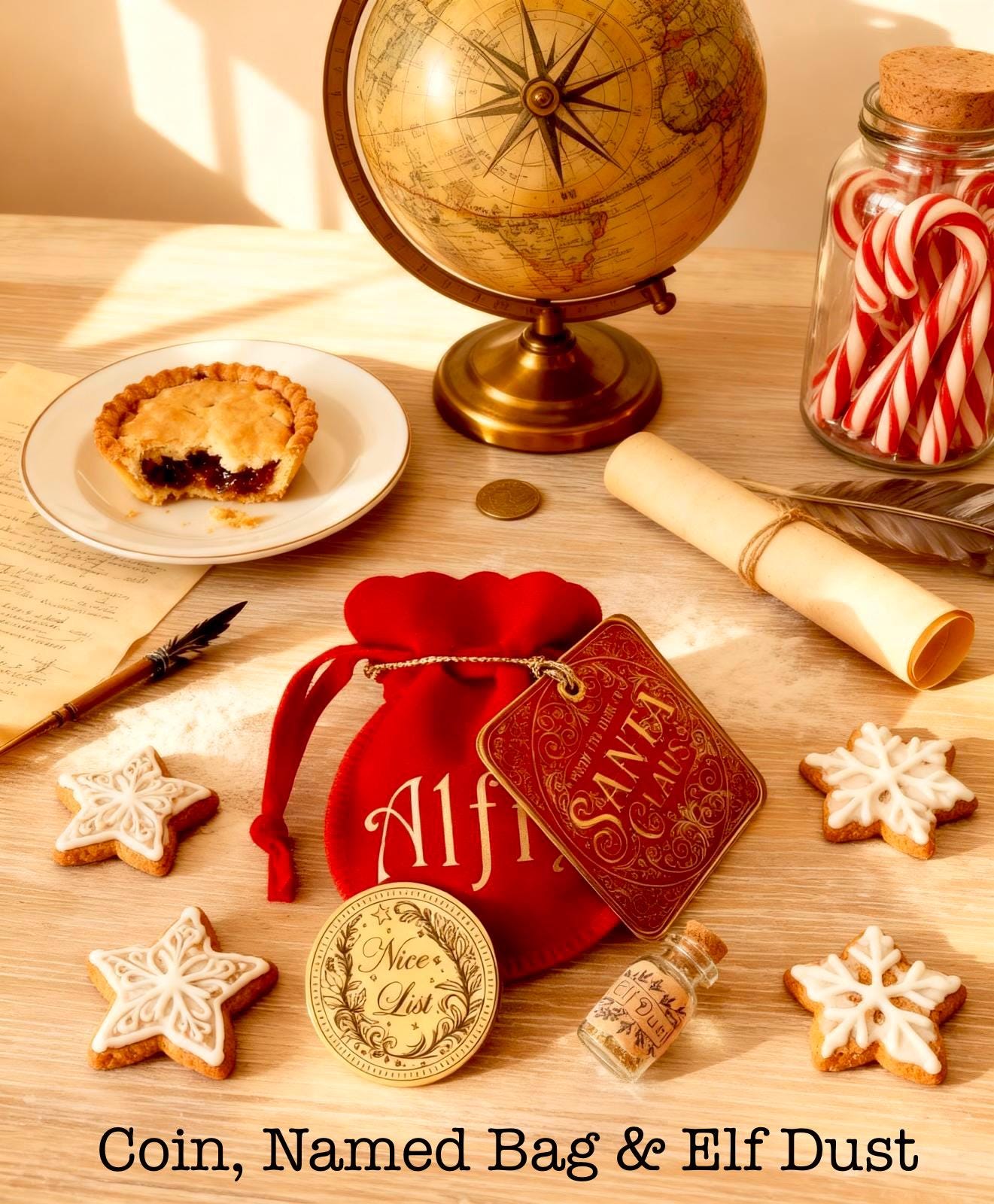 Santa Nice List Coin: HONORARY ELF™ Collection! Christmas Santa Coin for leaving as a Stocking Filler or Christmas Eve Box idea