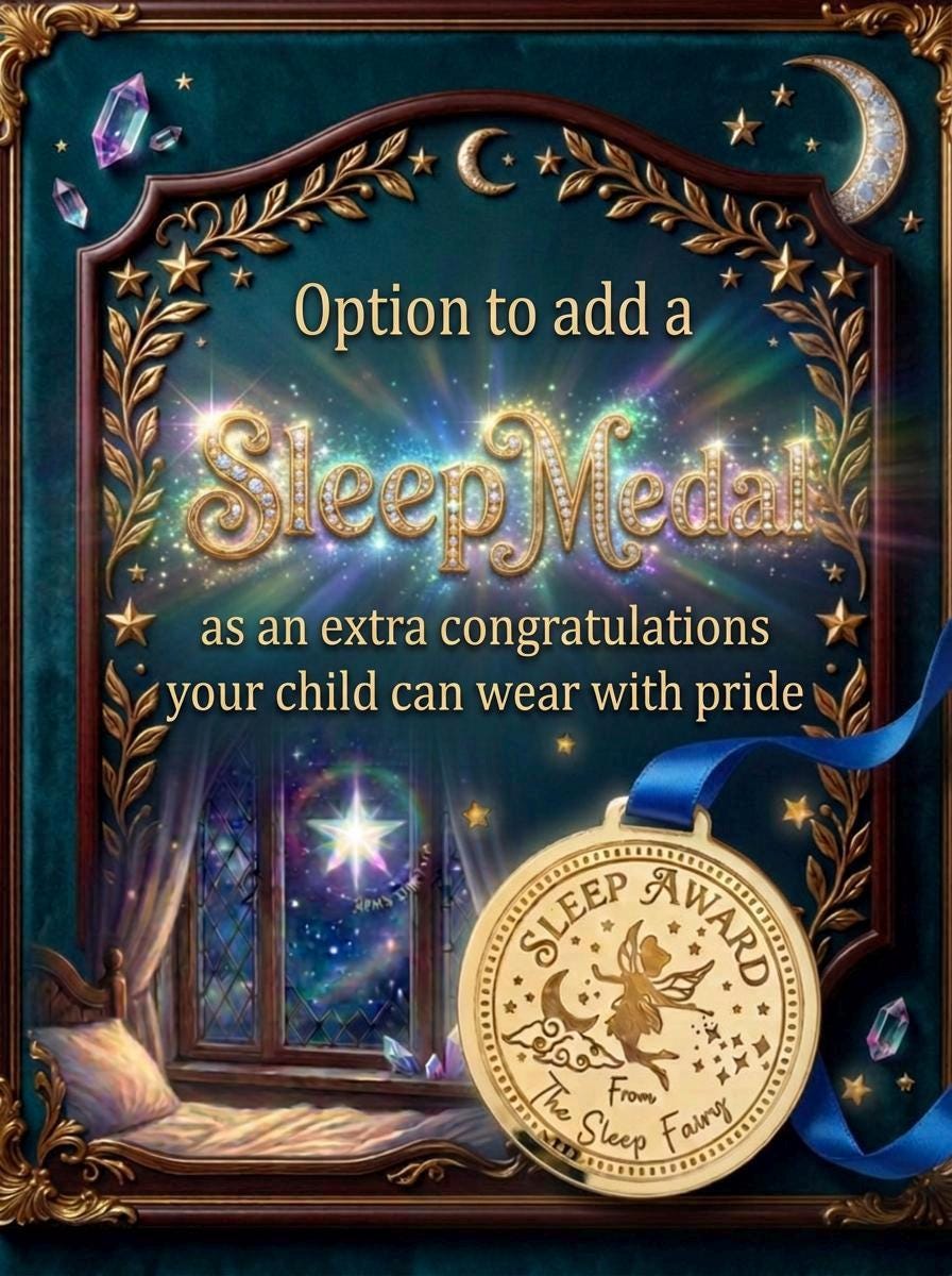 Sleep in your Own Bed Kit- Sleep Fairy Bedtime Reward Set with Dream Coin & Sleep Medal | Includes Sleep Chart with Encouragement Letters __etsy:8057865186