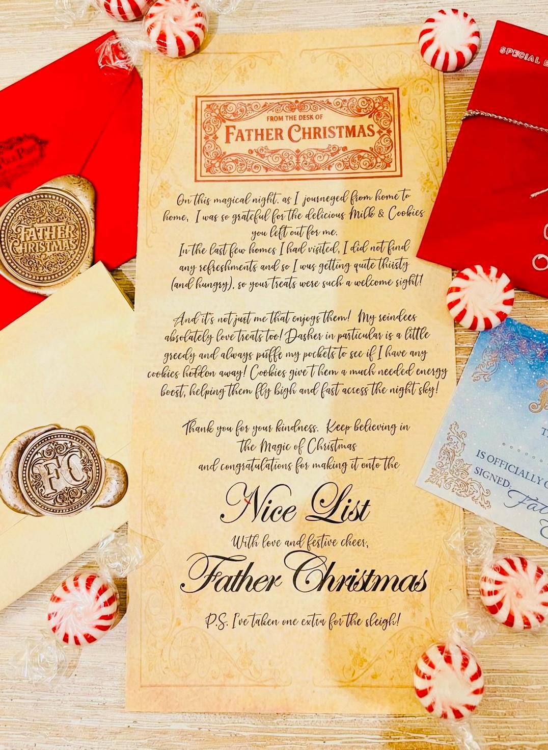 THANK YOU For The Milk & Cookies Father Christmas Gold Coin! Honorary Elf™ Collection. Leave on Father Christmas’ Treat Plate