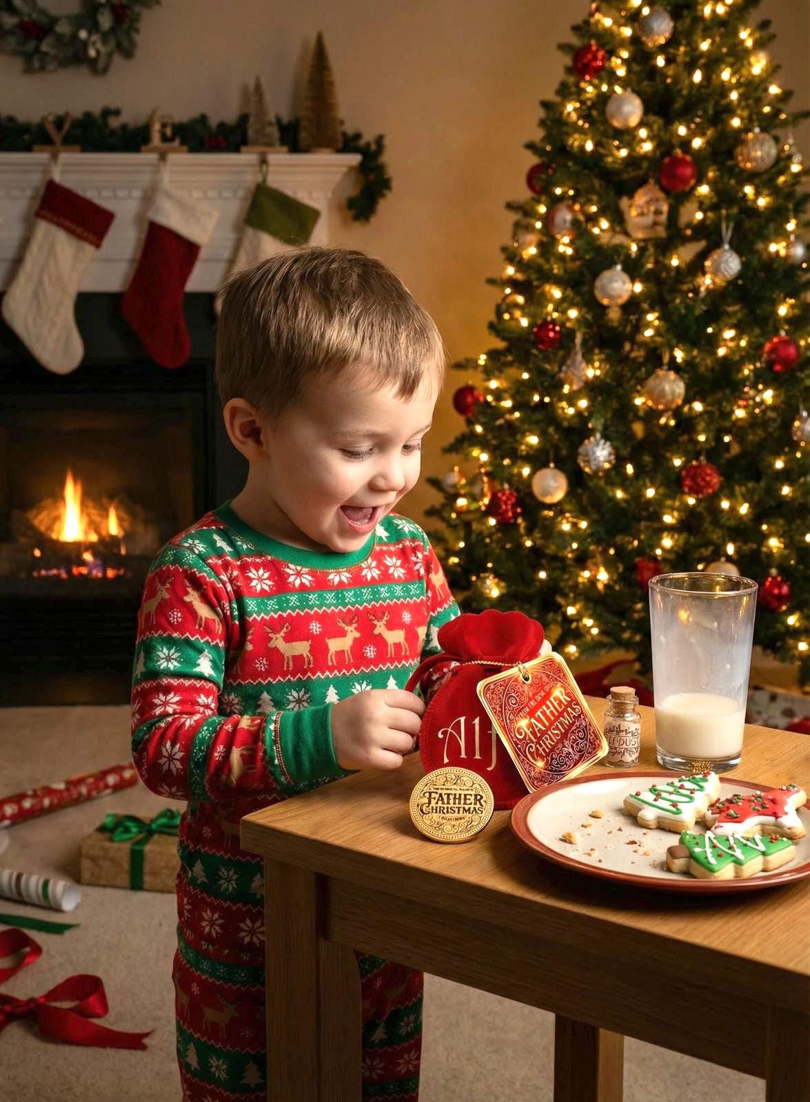 THANK YOU For The Milk & Cookies Father Christmas Gold Coin! Honorary Elf™ Collection. Leave on Father Christmas’ Treat Plate