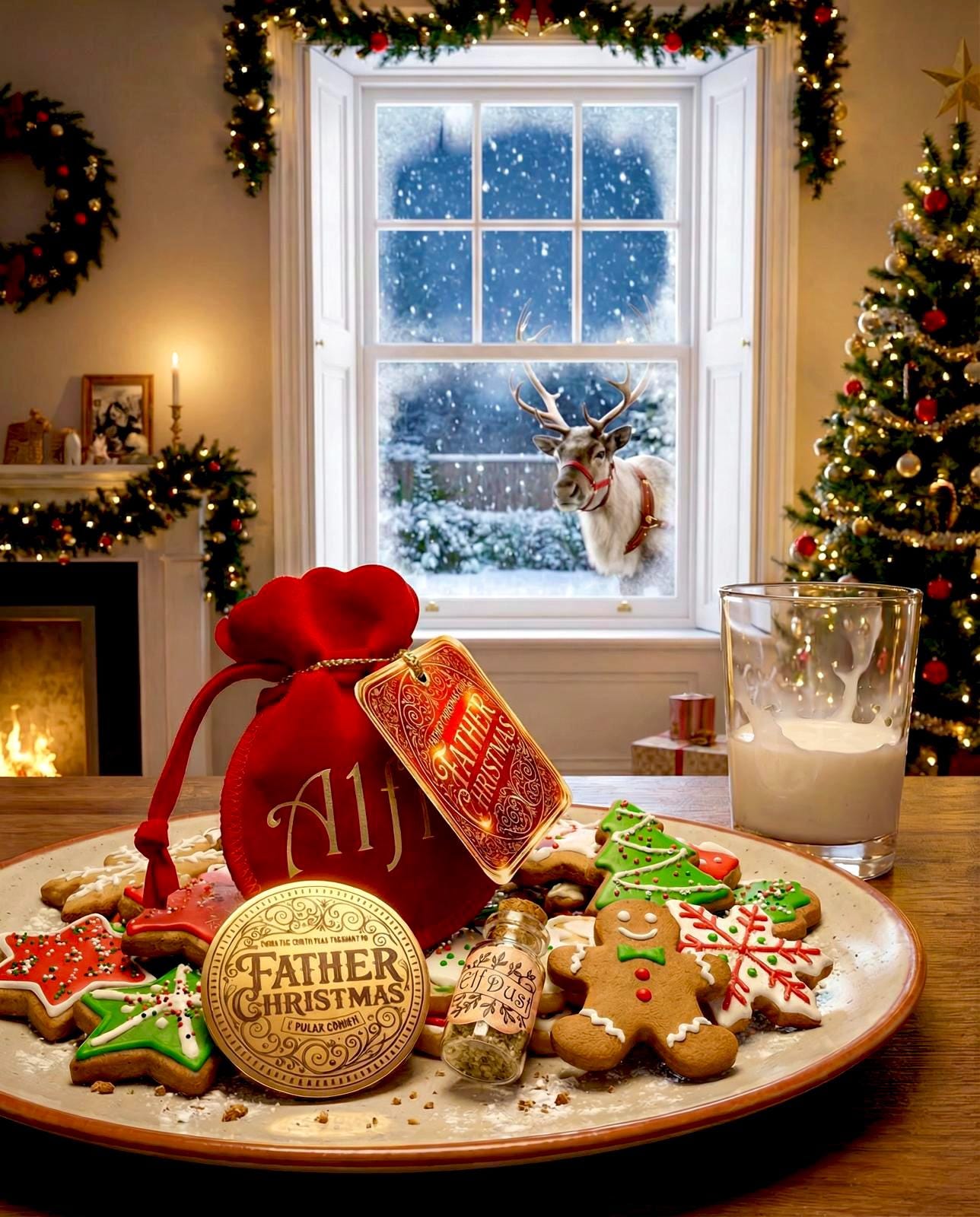 THANK YOU For The Milk & Cookies Father Christmas Gold Coin! Honorary Elf™ Collection. Leave on Father Christmas’ Treat Plate