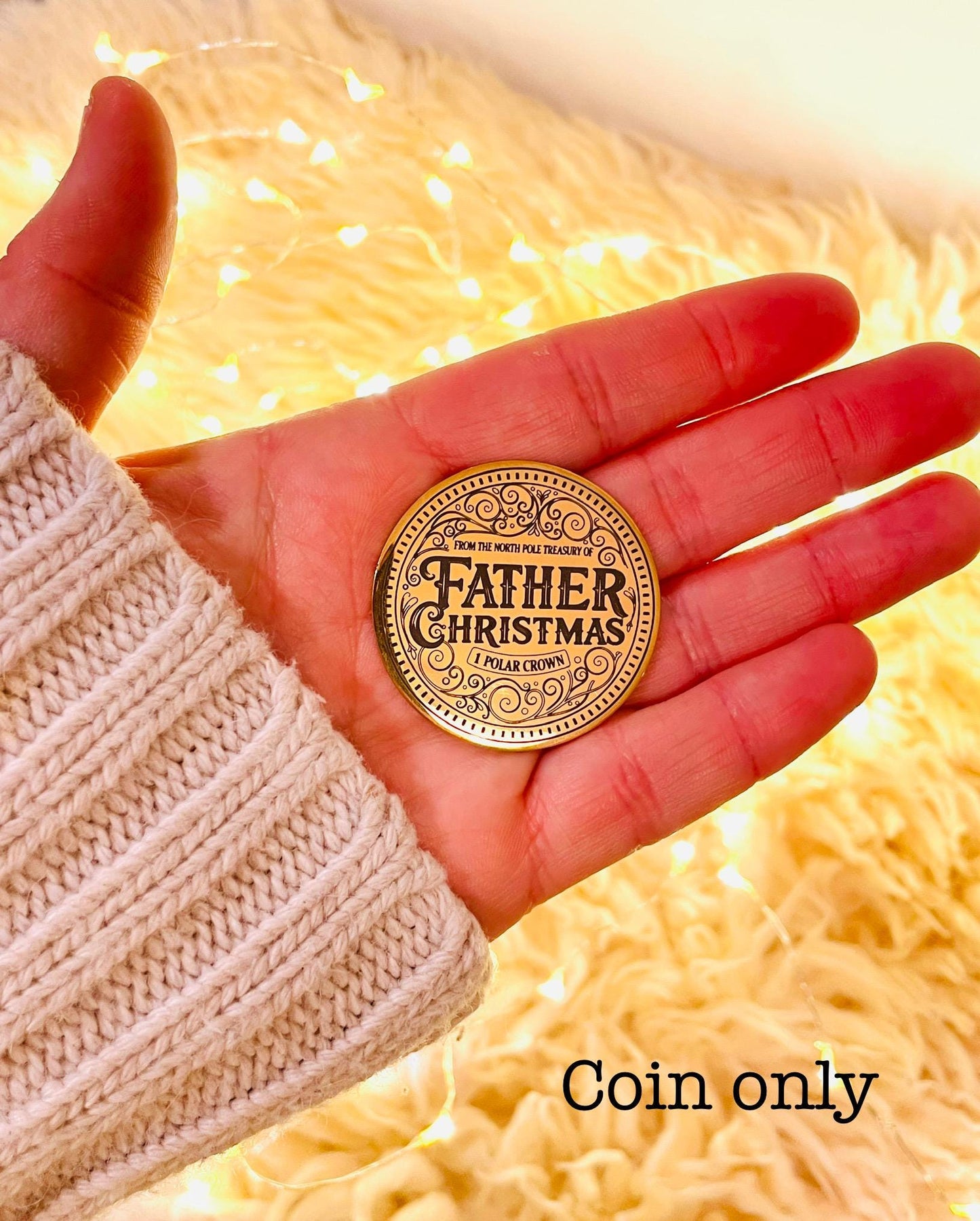 THANK YOU For The Milk & Cookies Father Christmas Gold Coin! Honorary Elf™ Collection. Leave on Father Christmas’ Treat Plate