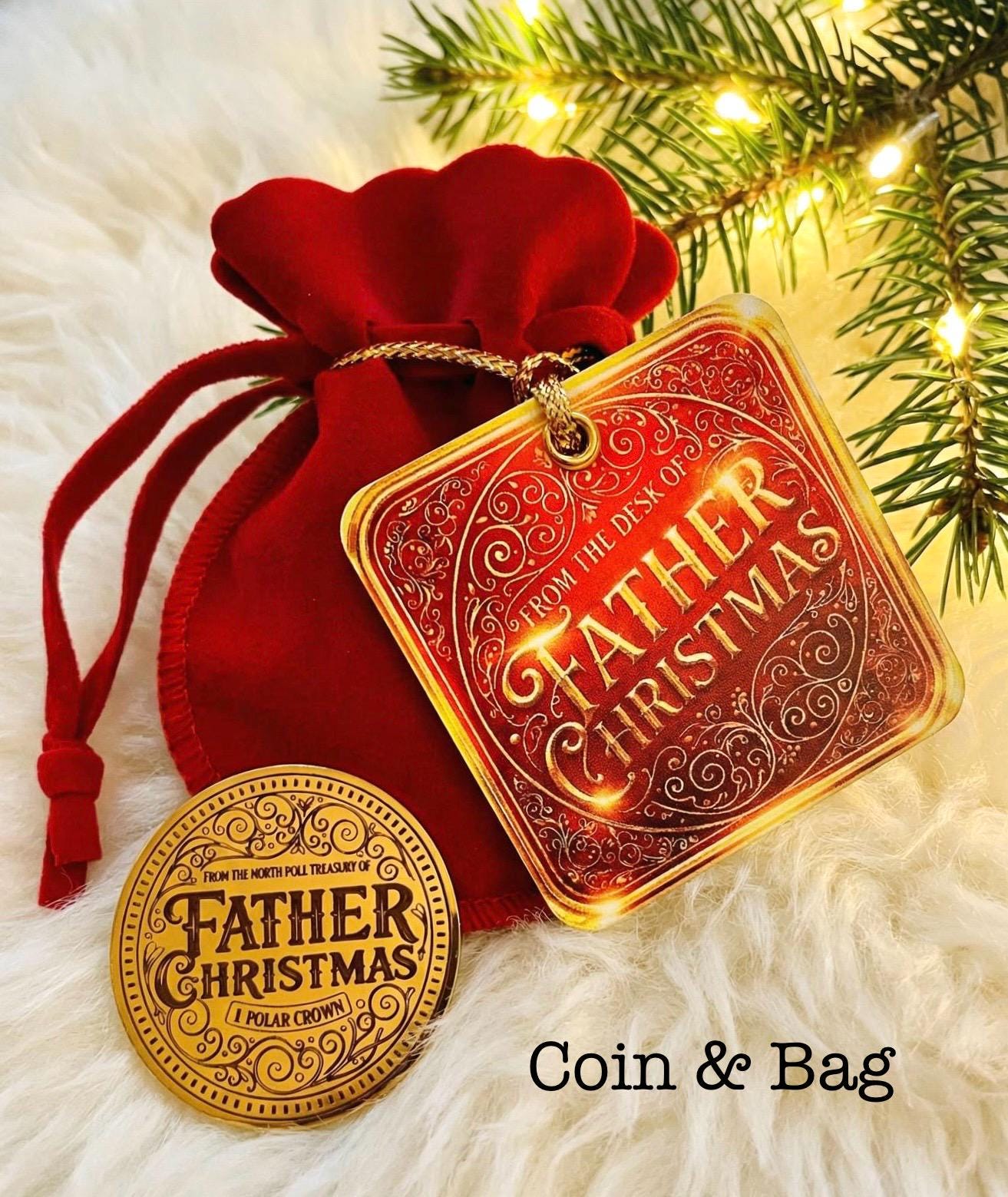 THANK YOU For The Milk & Cookies Father Christmas Gold Coin! Honorary Elf™ Collection. Leave on Father Christmas’ Treat Plate