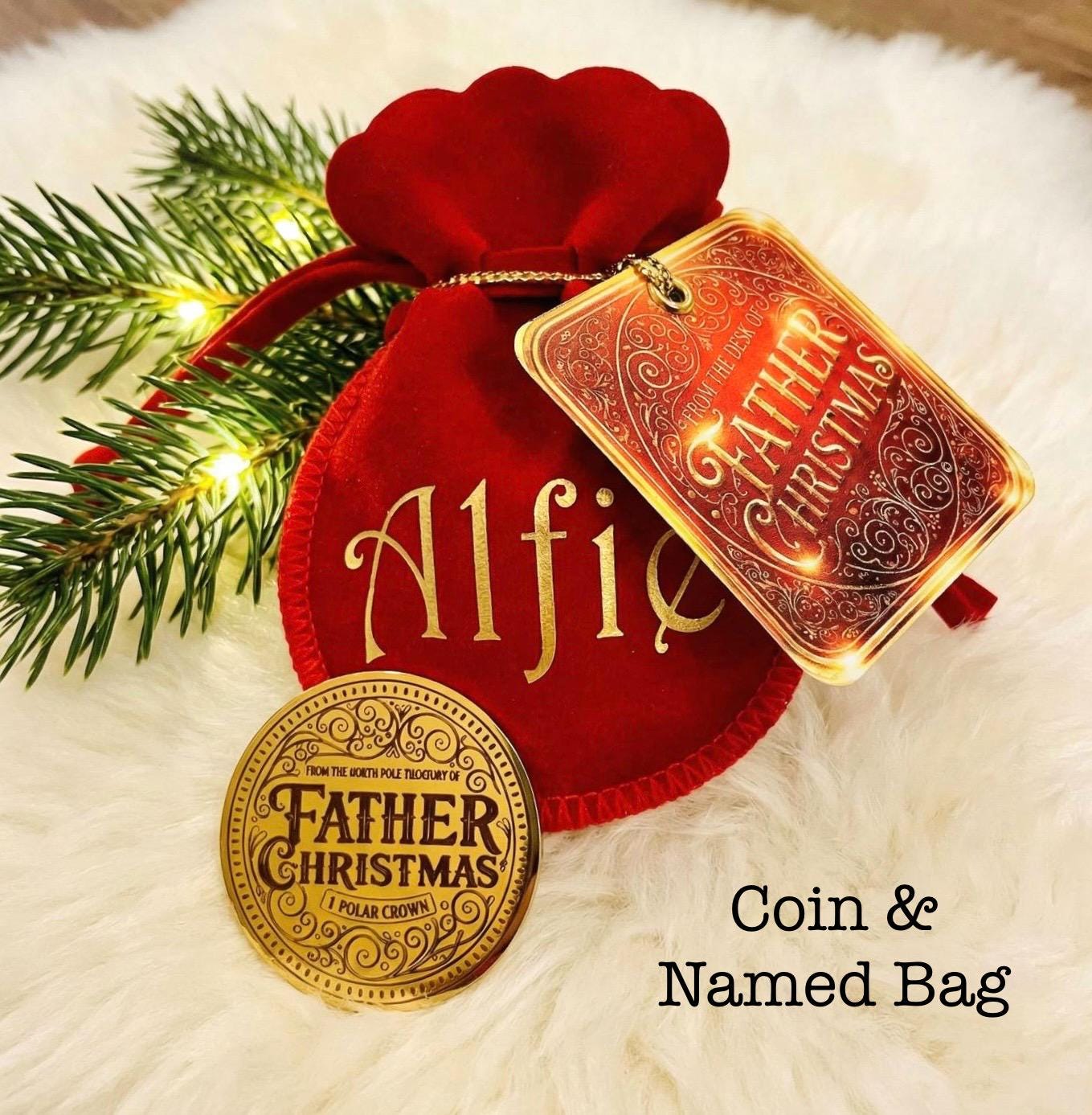 THANK YOU For The Milk & Cookies Father Christmas Gold Coin! Honorary Elf™ Collection. Leave on Father Christmas’ Treat Plate