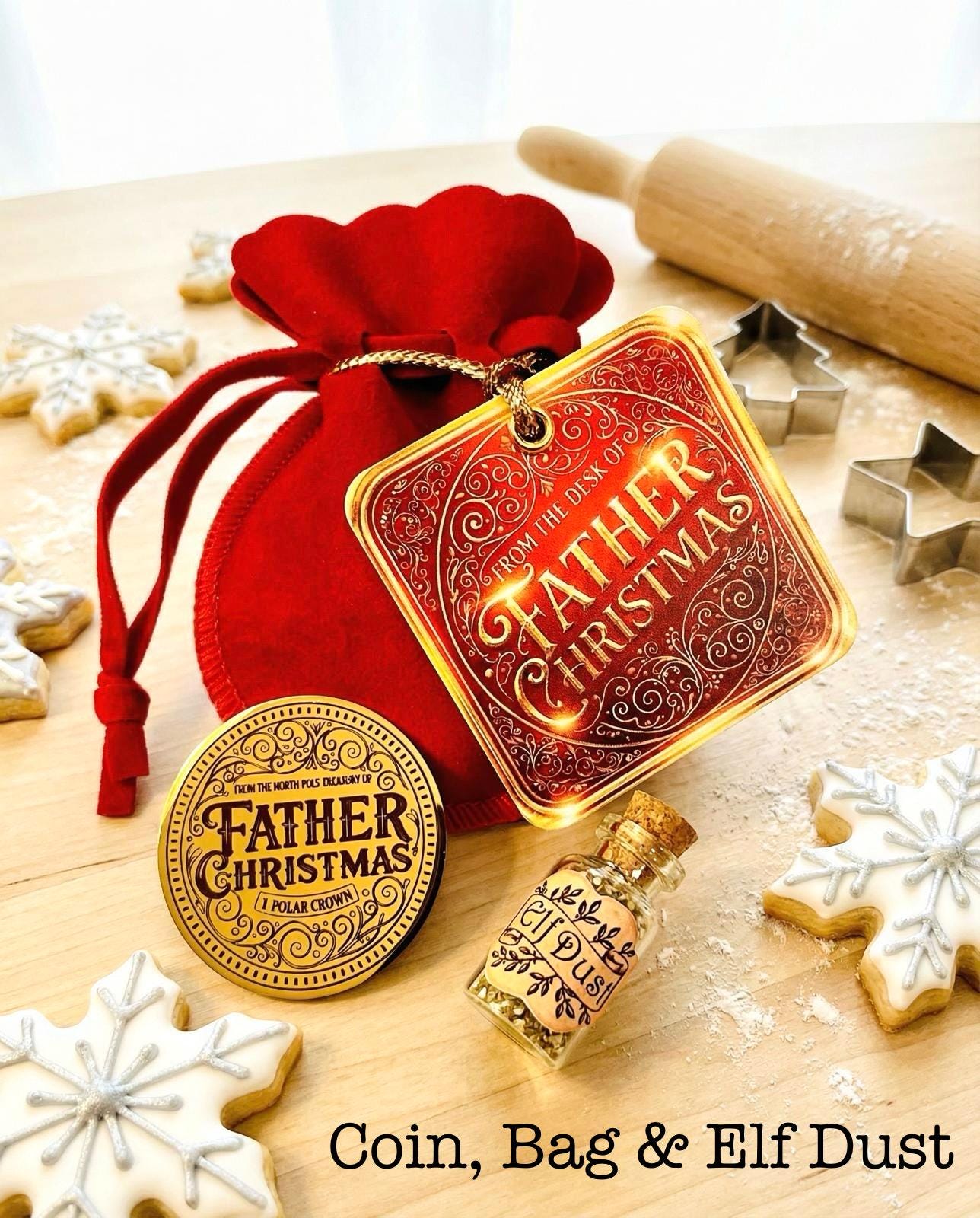 THANK YOU For The Milk & Cookies Father Christmas Gold Coin! Honorary Elf™ Collection. Leave on Father Christmas’ Treat Plate