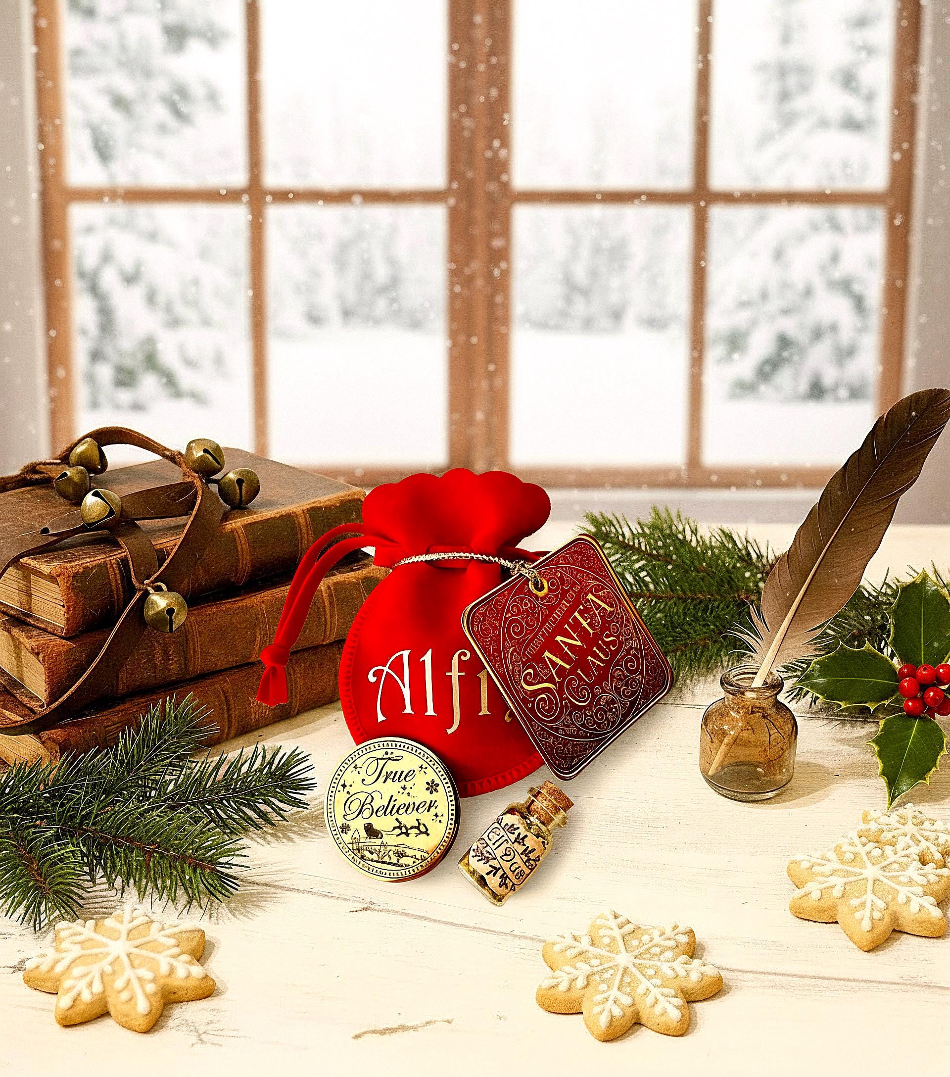 TRUE BELIEVER Christmas Coin from Honorary Elf™ Collection! Christmas Santa Coin for leaving as a Stocking Filler or Christmas Eve Box idea