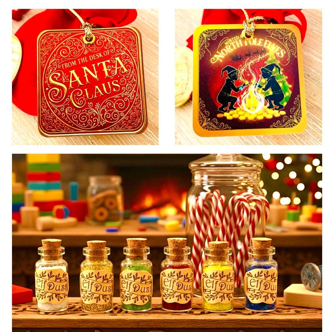 TRUE BELIEVER Christmas Coin from Honorary Elf™ Collection! Christmas Santa Coin for leaving as a Stocking Filler or Christmas Eve Box idea
