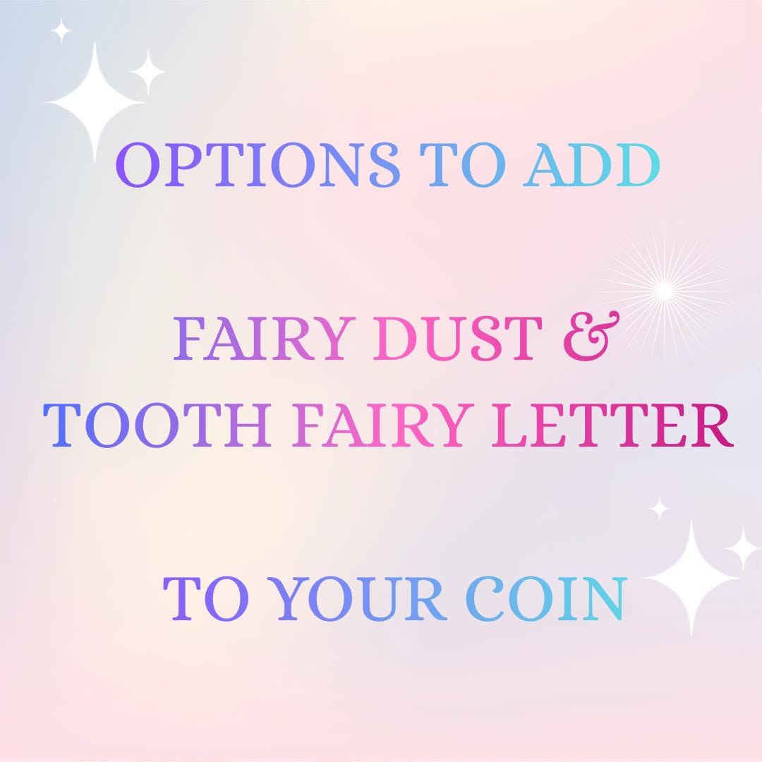 Tooth Fairy Gold Coin- Gift from the Tooth Fairy, Tooth Fairy Certificate, First Tooth Fairy Certificate, 1st Tooth Fairy Kit! Last Tooth