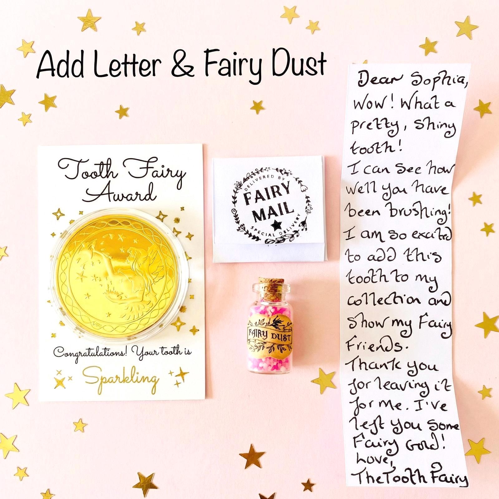 Tooth Fairy Gold Coin- Gift from the Tooth Fairy, Tooth Fairy Certificate, First Tooth Fairy Certificate, 1st Tooth Fairy Kit! Last Tooth