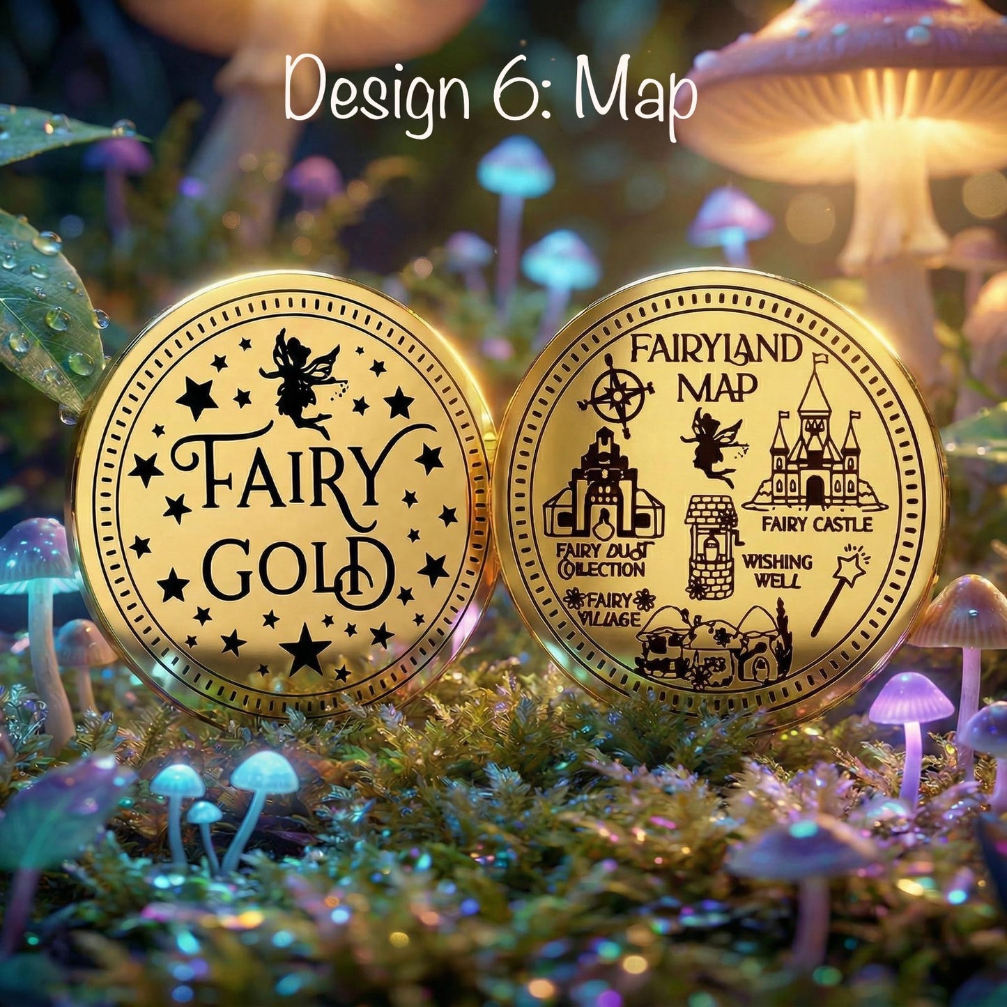 Fairy Gold Coin- Gift from the Tooth Fairy, Dummy Fairy or Garden Fairies!